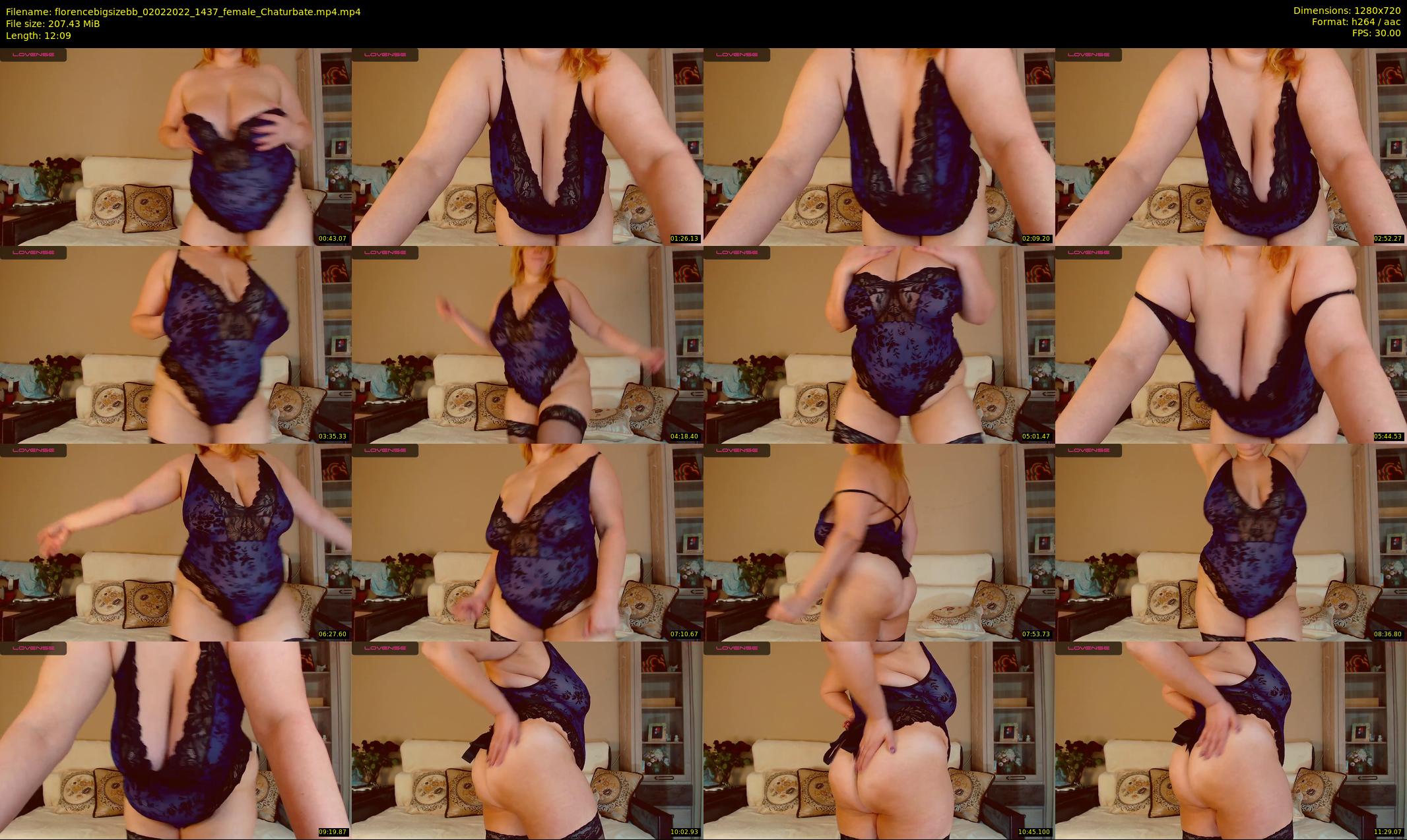florencebigsizebb — 13 minute Chaturbate female cam show recording, 720p, Feb 2, 2022