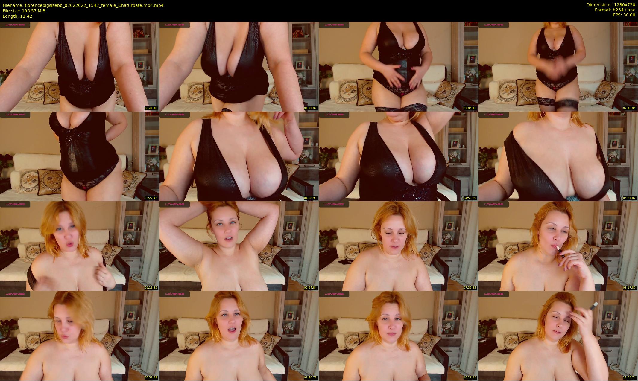 florencebigsizebb — 12 minute Chaturbate female cam show recording, 720p, Feb 2, 2022