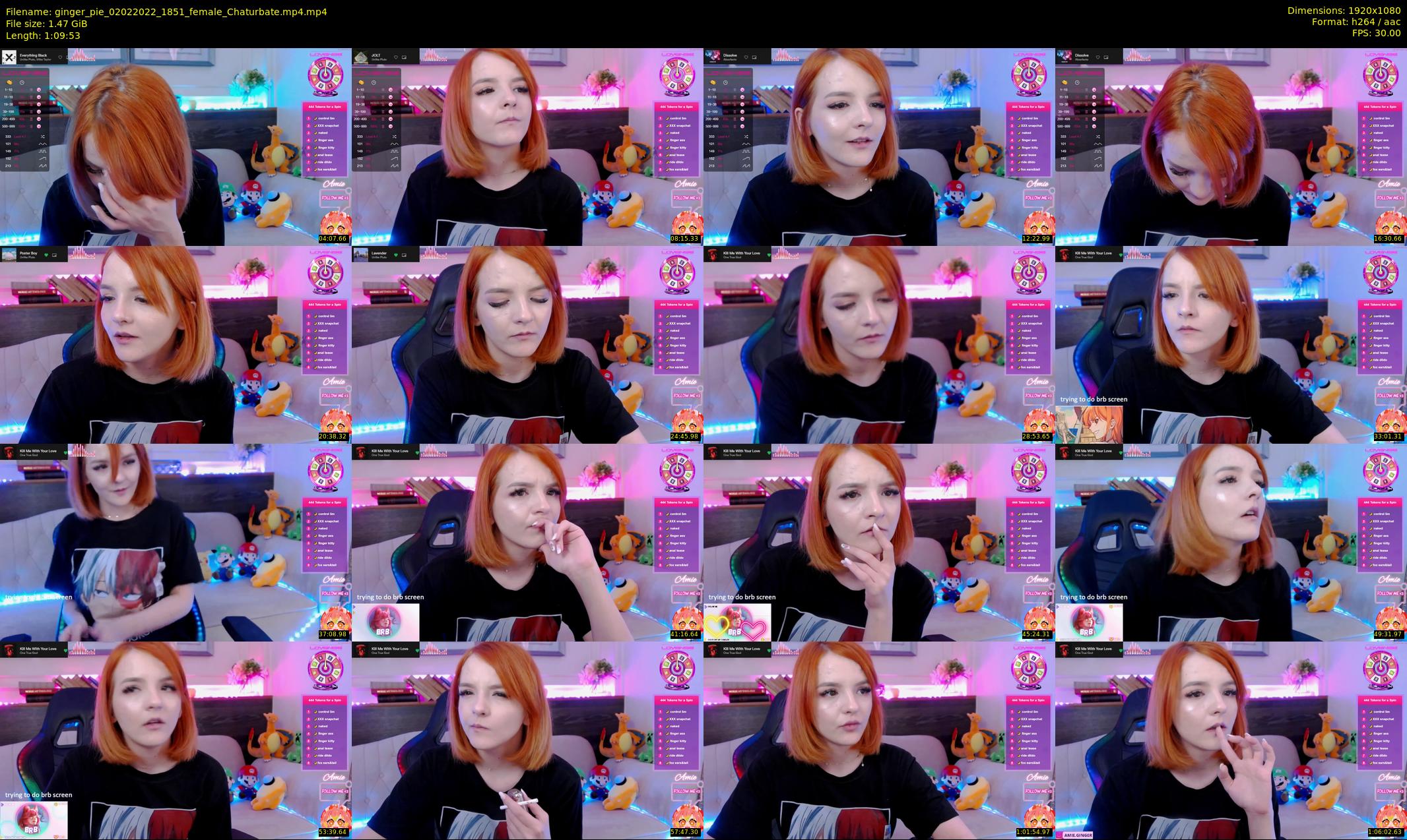 ginger_pie — 70 minute Chaturbate female cam show recording, 1080p, Feb 2, 2022