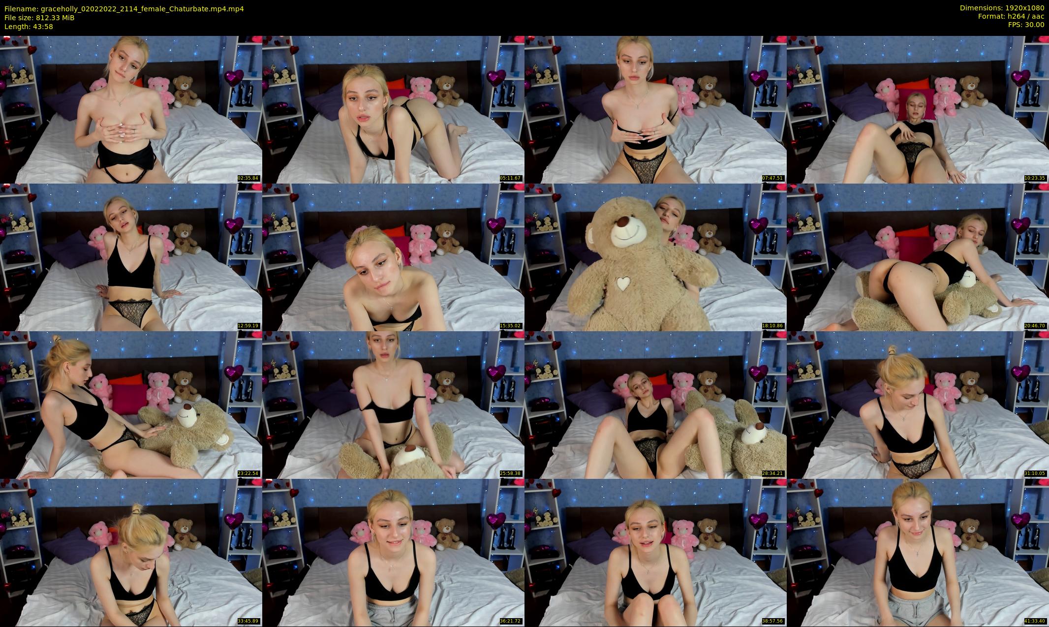 graceholly — 44 minute Chaturbate female cam show recording, 1080p, Feb 2, 2022