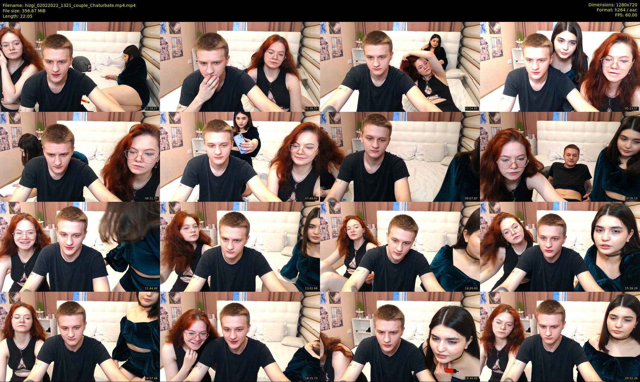 hizgi — 23 minute Chaturbate couple cam show recording, 720p, Feb 2, 2022