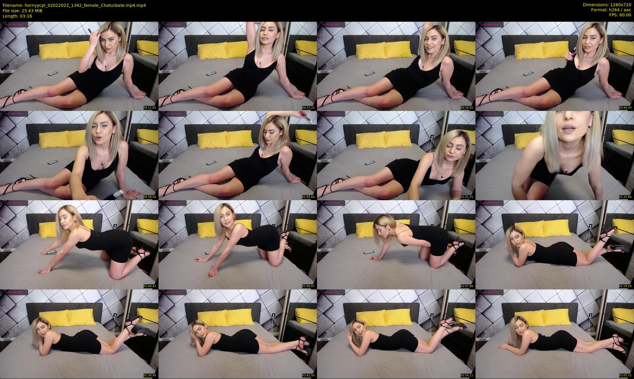 hornyycpl — 4 minute Chaturbate couple cam show recording, 720p, Feb 2, 2022