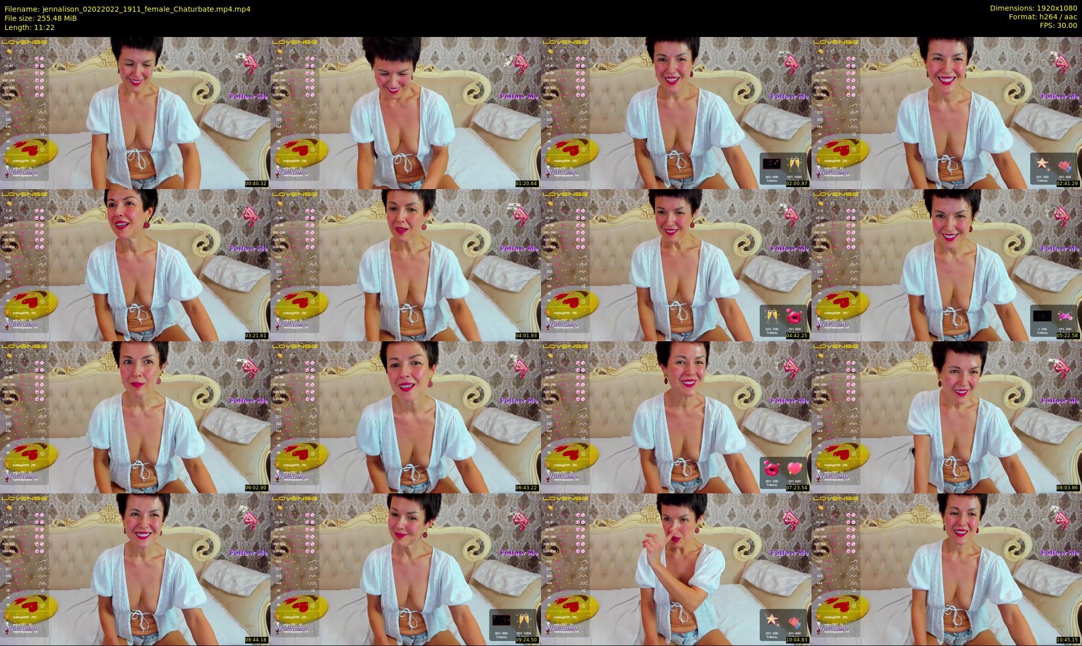 jennalison — 12 minute Chaturbate female cam show recording, 1080p, Feb 2, 2022
