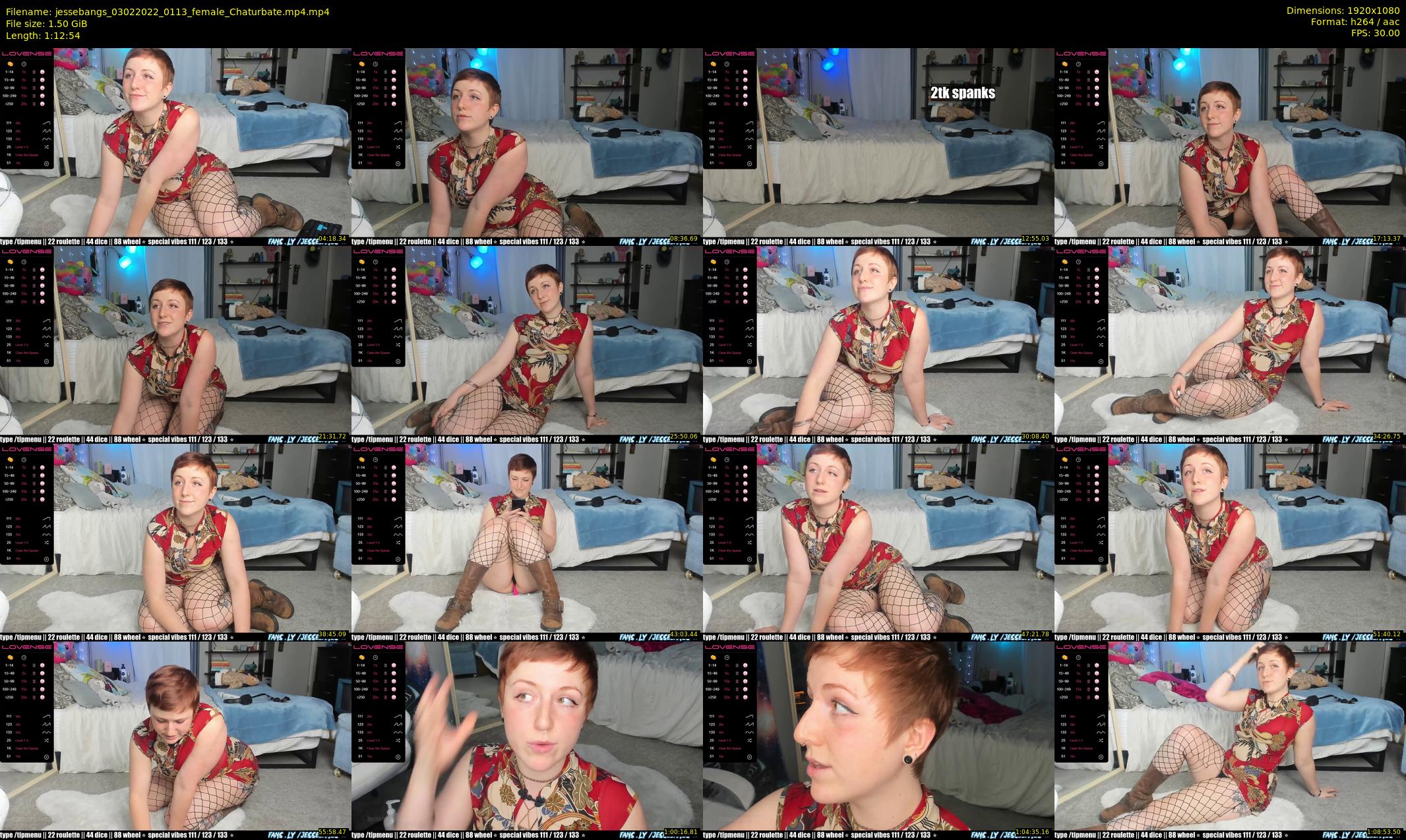 jessebangs — 73 minute Chaturbate female cam show recording, 1080p, Feb 3, 2022