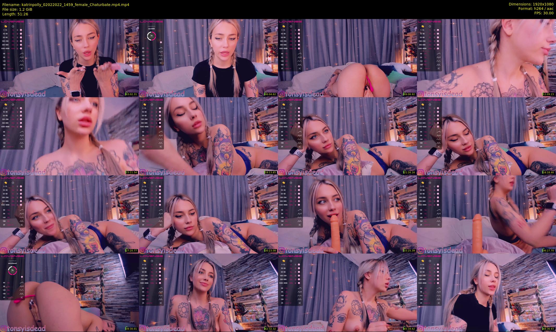 katrinpolly — 52 minute Chaturbate couple cam show recording, 1080p, Feb 2, 2022