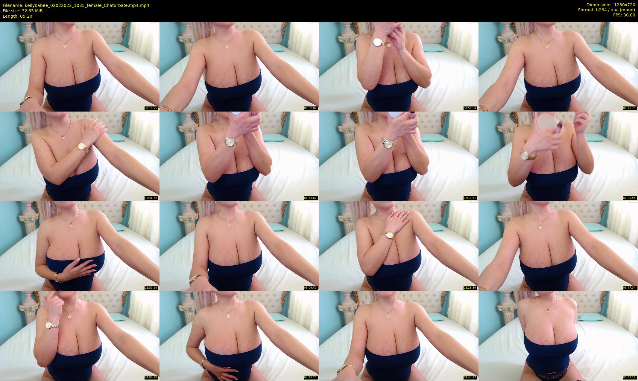 kellybabee — 6 minute Chaturbate female cam show recording, 720p, Feb 2, 2022