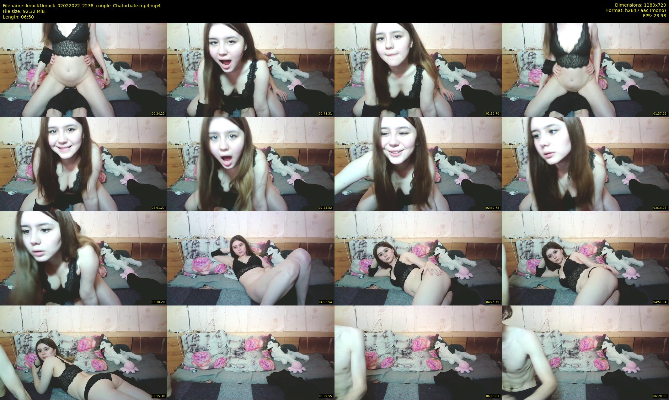 knock1knock — 7 minute Chaturbate couple cam show recording, 720p, Feb 2, 2022