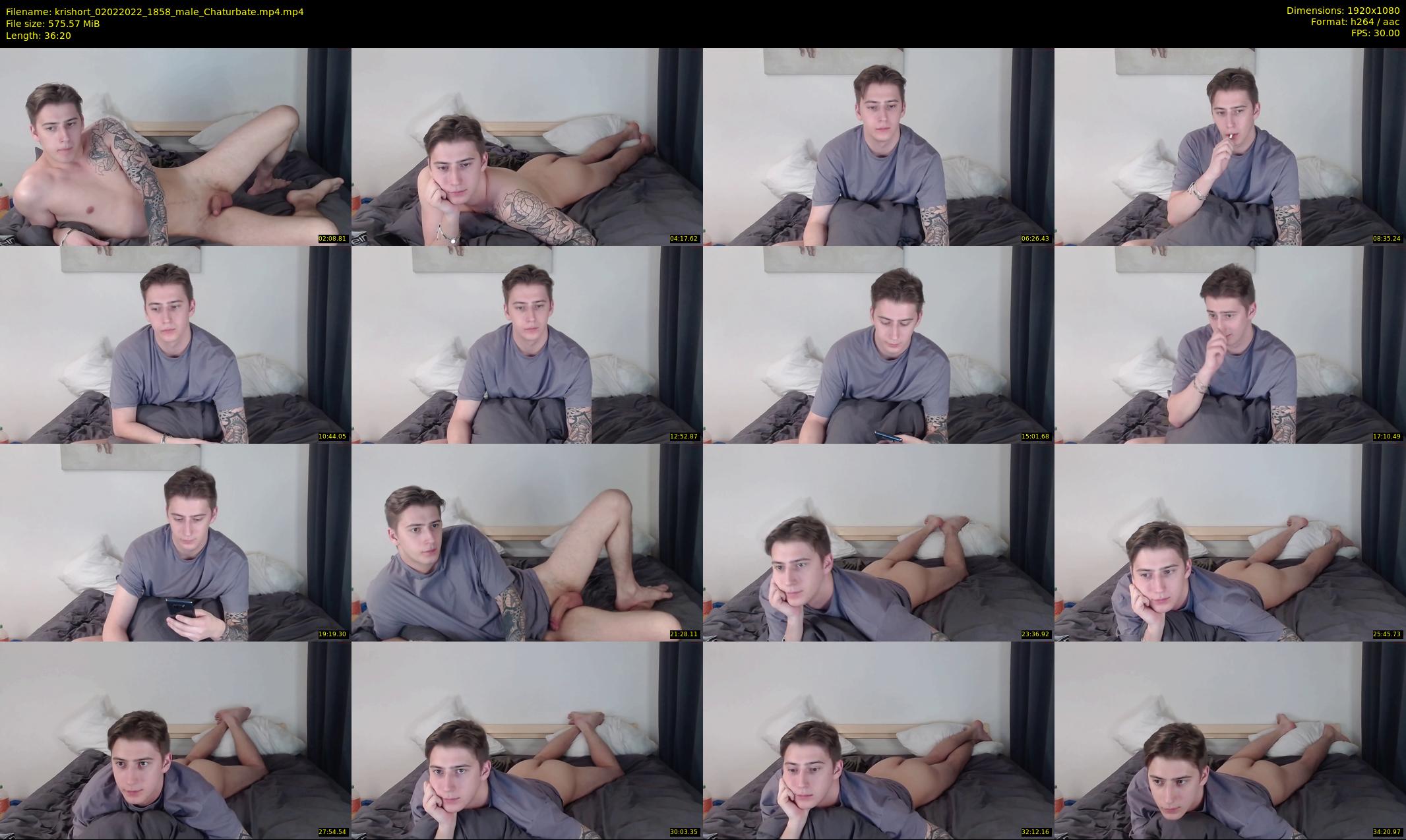 krishort — 37 minute Chaturbate male cam show recording, 1080p, Feb 2, 2022
