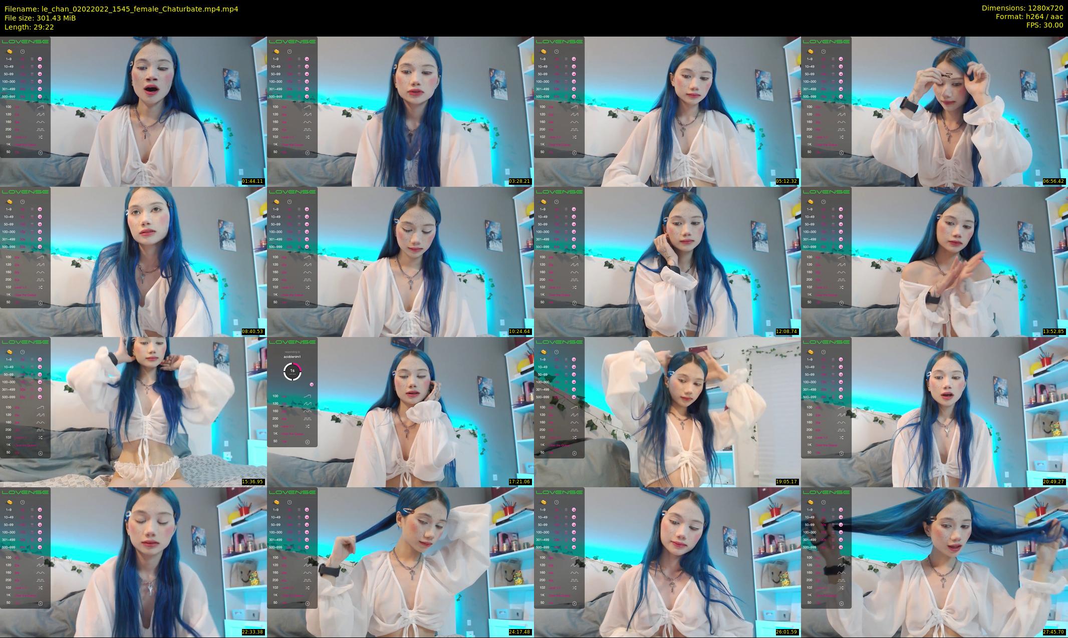 le_chan — 30 minute Chaturbate female cam show recording, 720p, Feb 2, 2022