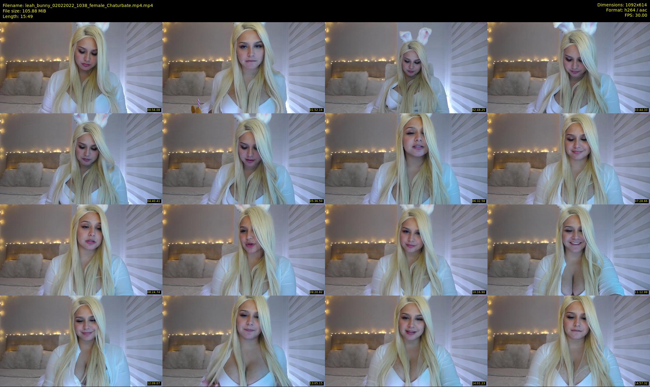 leah_bunny — 16 minute Chaturbate female cam show recording, 480p, Feb 2, 2022