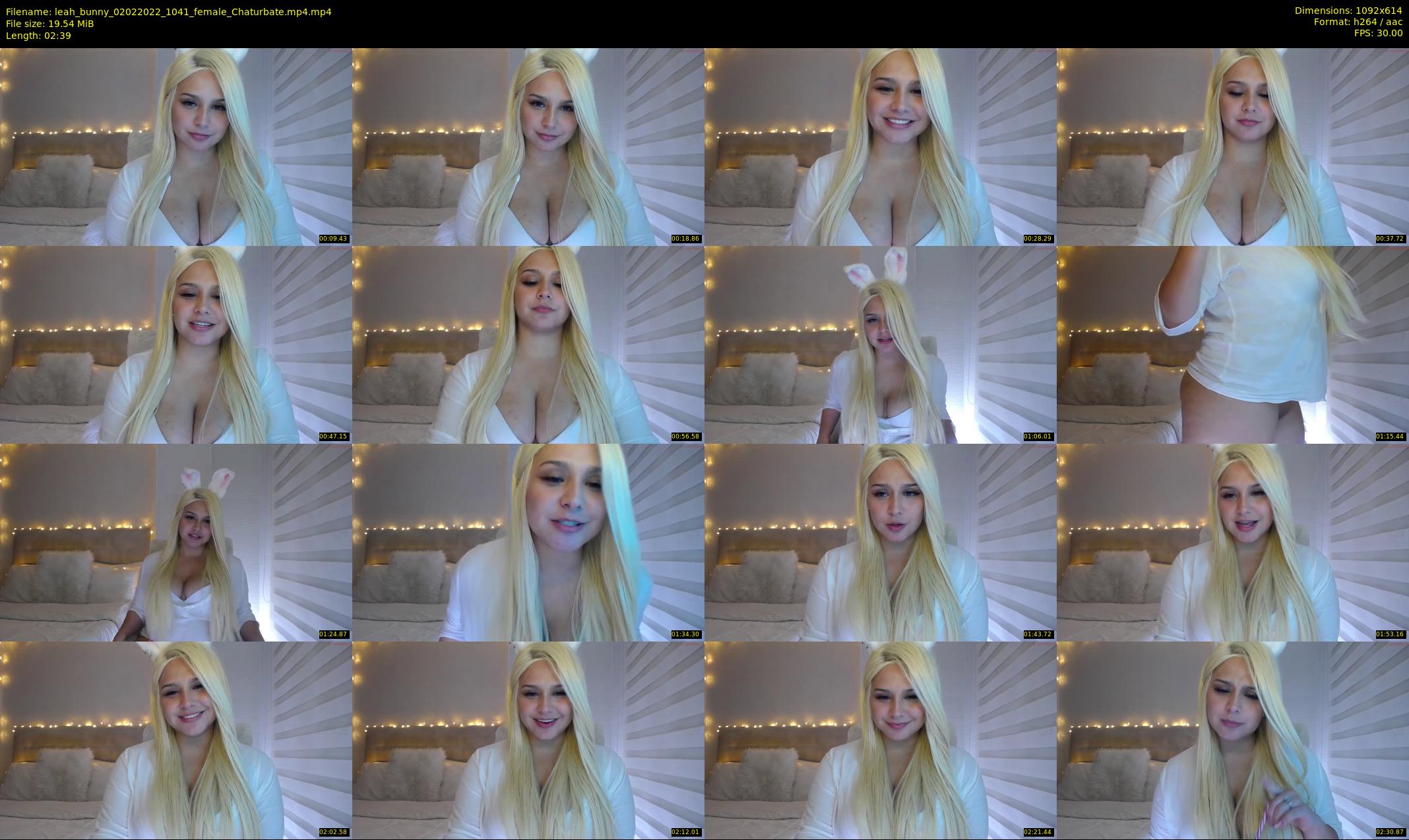 leah_bunny — 3 minute Chaturbate female cam show recording, 480p, Feb 2, 2022