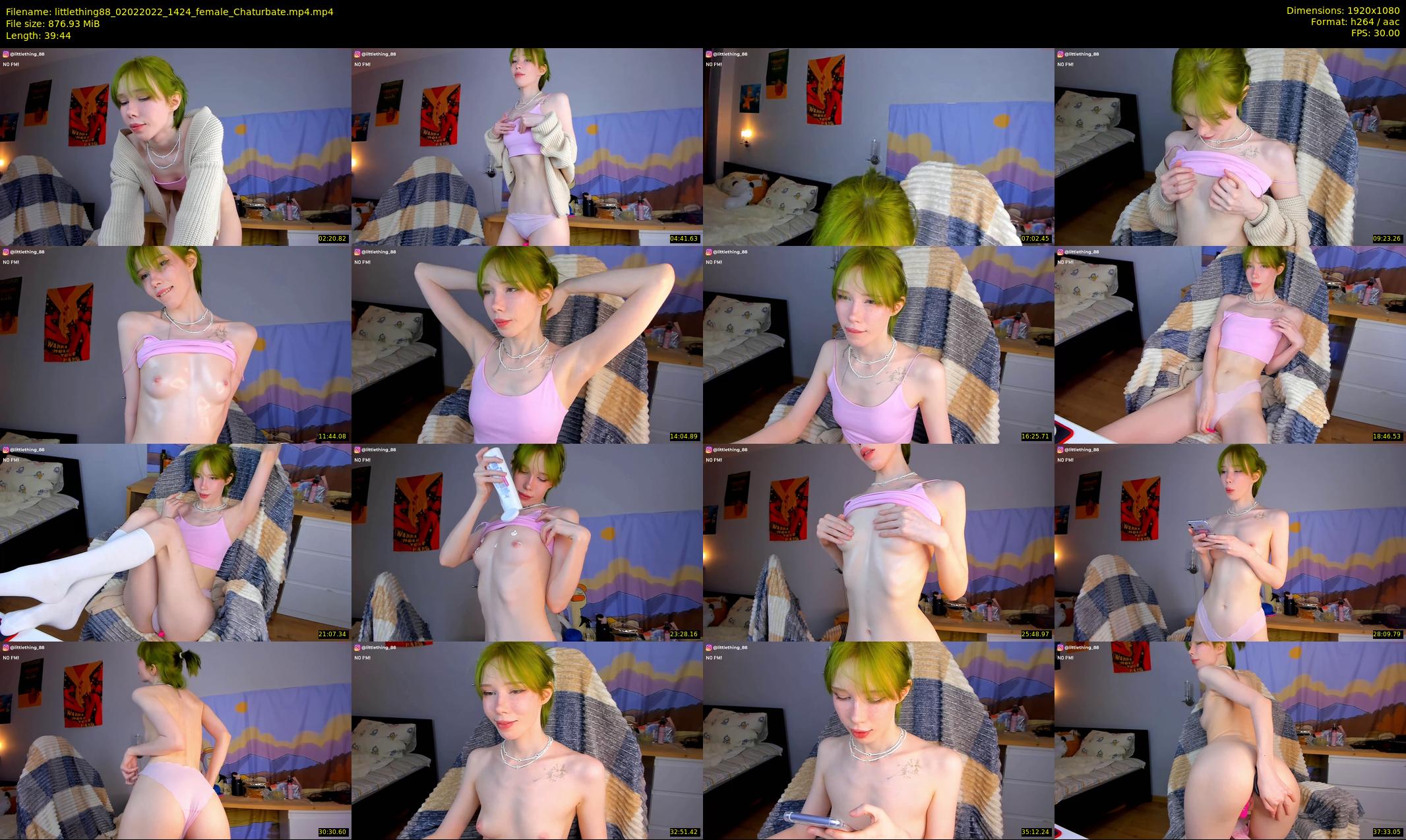 littlething88 — 40 minute Chaturbate female cam show recording, 1080p, Feb 2, 2022