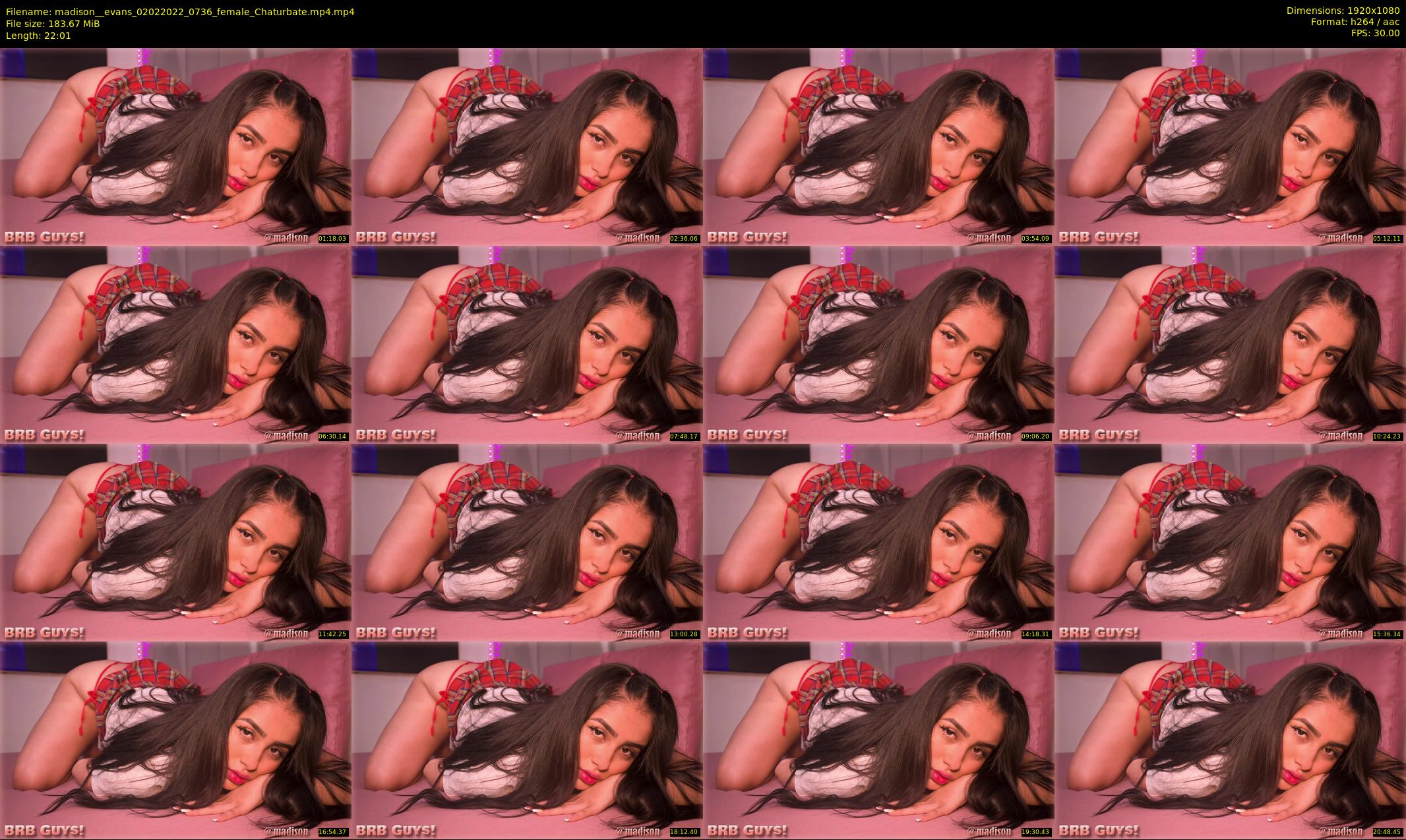 madison__evans — 23 minute Chaturbate female cam show recording, 1080p, Feb 2, 2022