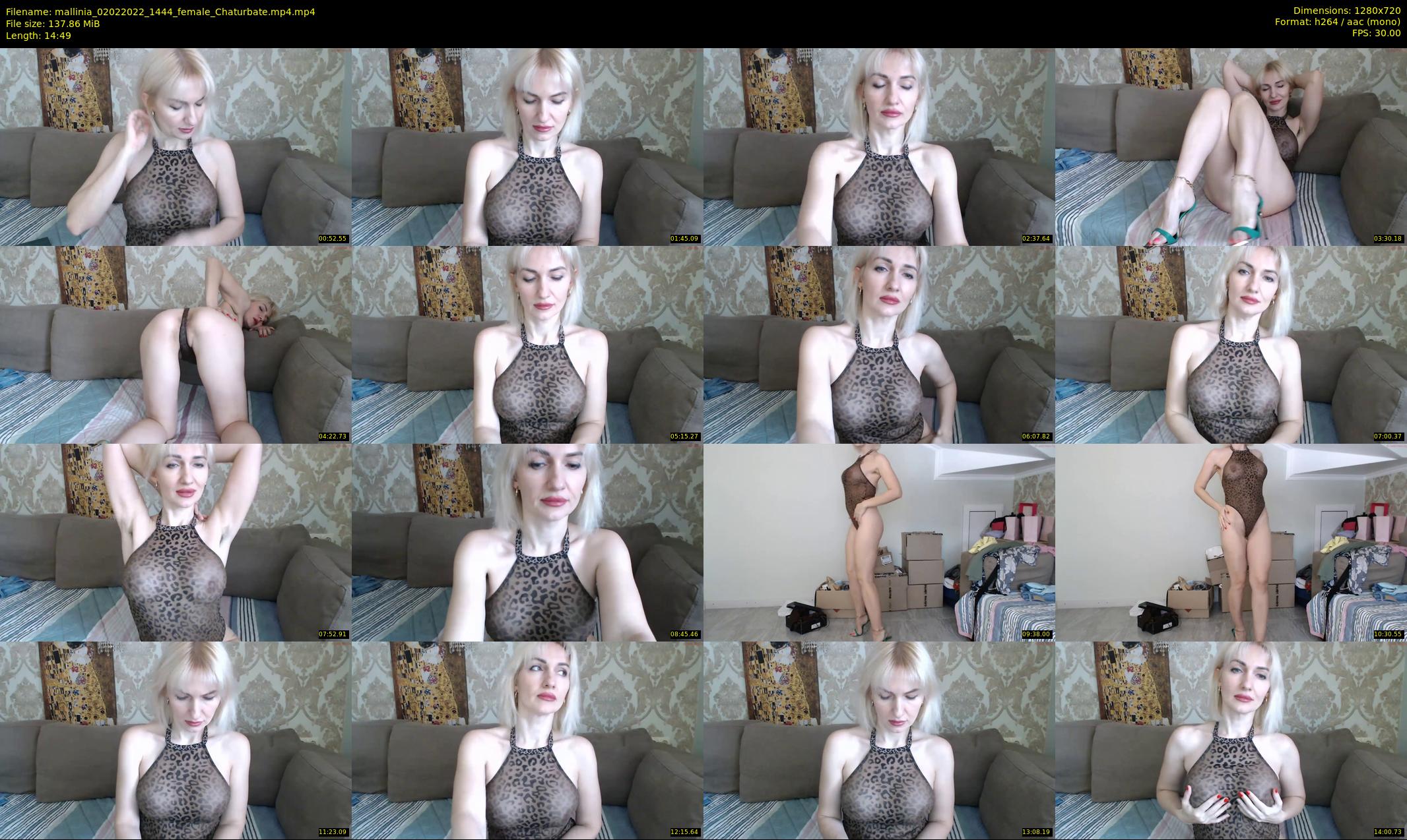 mallinia — 15 minute Chaturbate female cam show recording, 720p, Feb 2, 2022