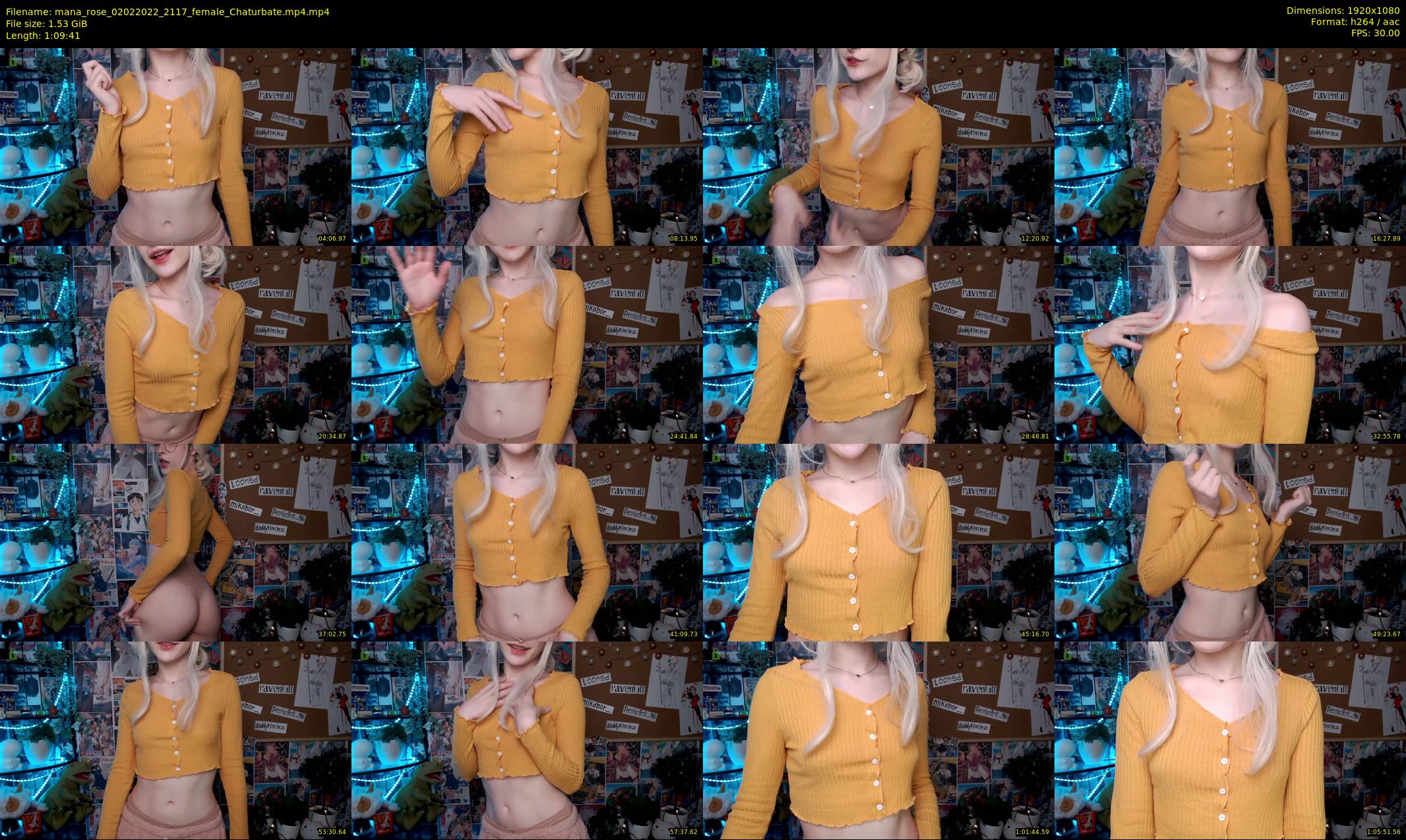 mana_rose — 70 minute Chaturbate female cam show recording, 1080p, Feb 2, 2022