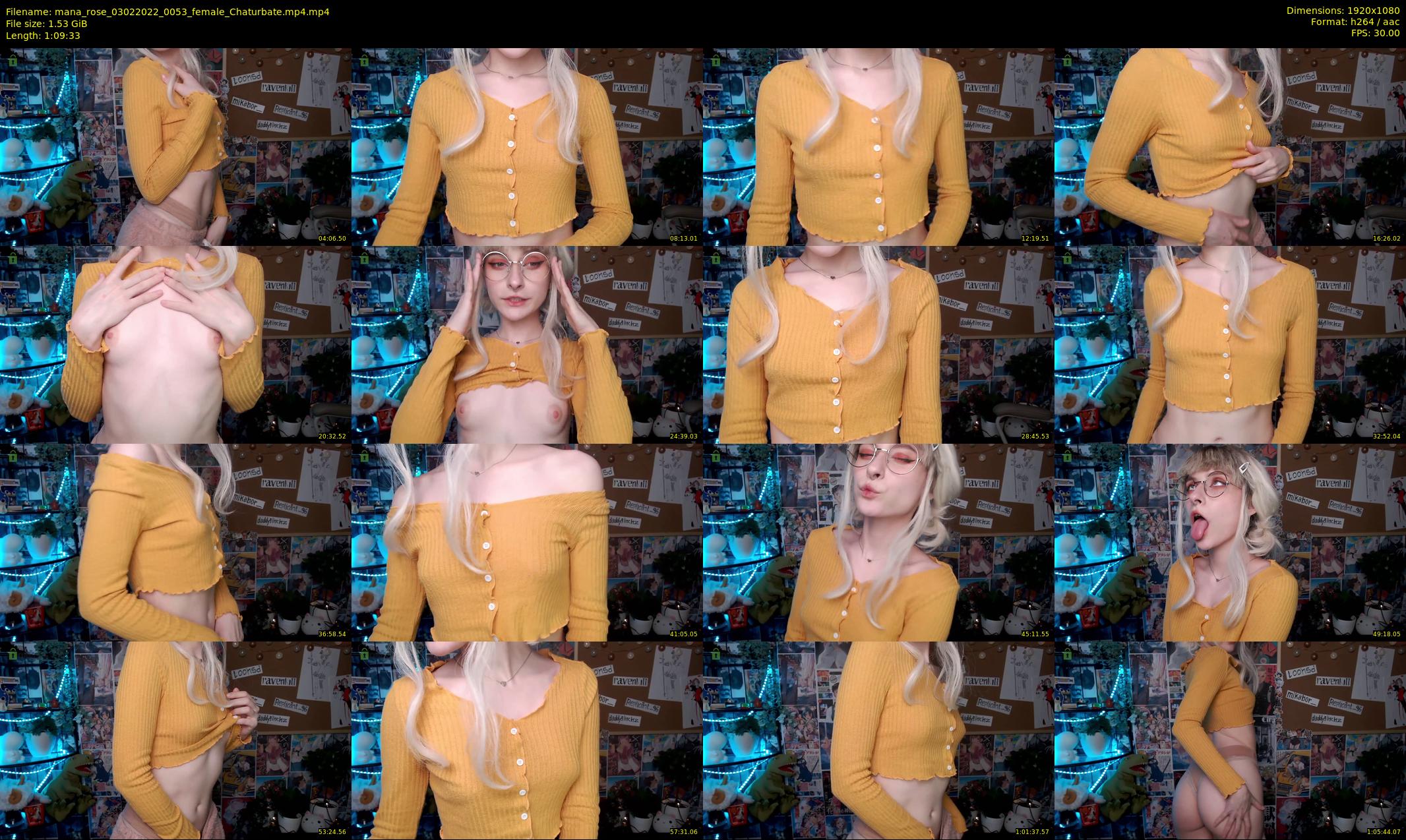 mana_rose — 70 minute Chaturbate female cam show recording, 1080p, Feb 3, 2022