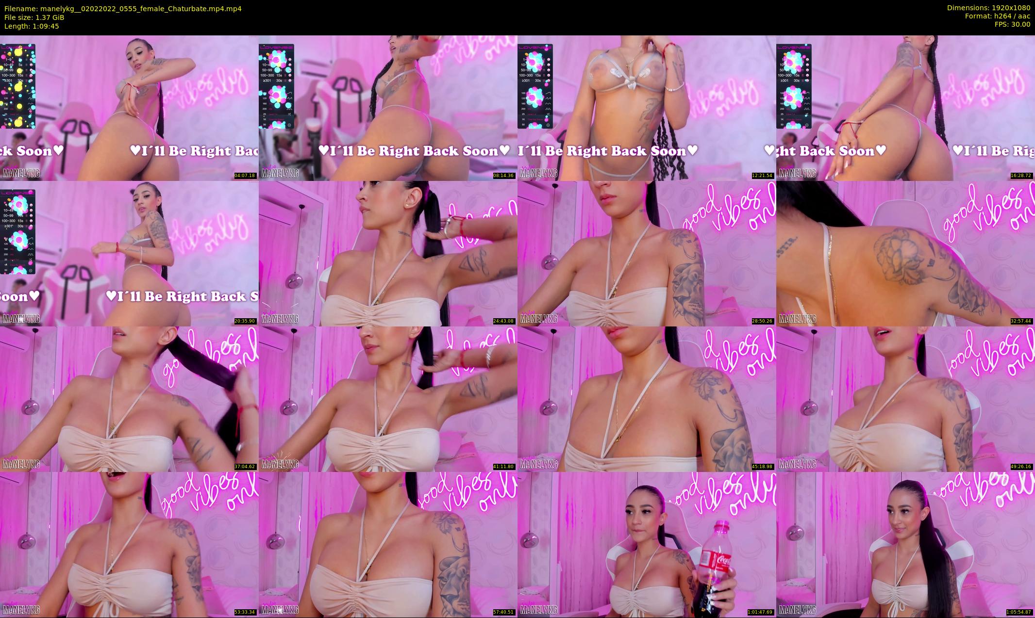 manelykg_ — 70 minute Chaturbate female cam show recording, 1080p, Feb 2, 2022