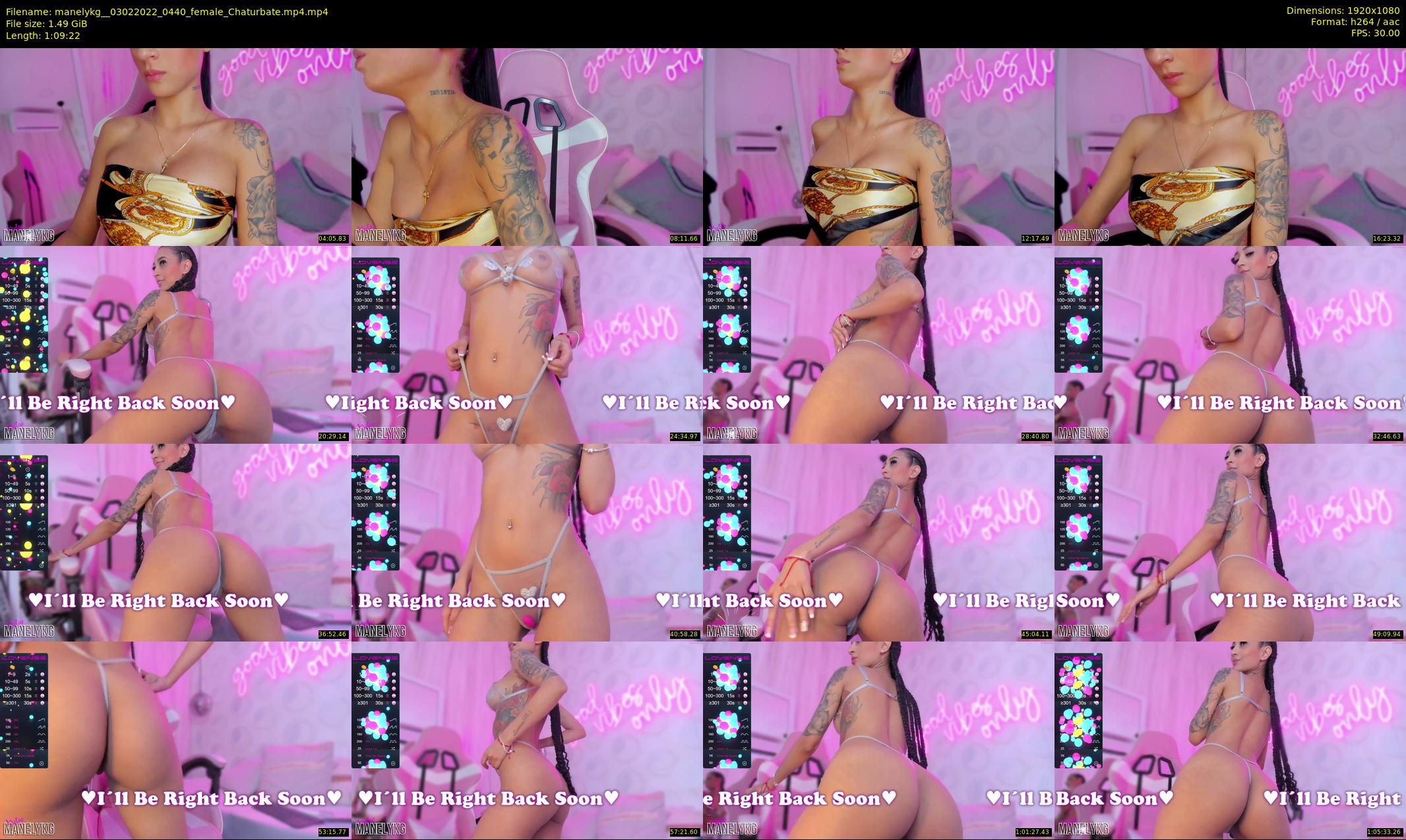 manelykg_ — 70 minute Chaturbate female cam show recording, 1080p, Feb 3, 2022