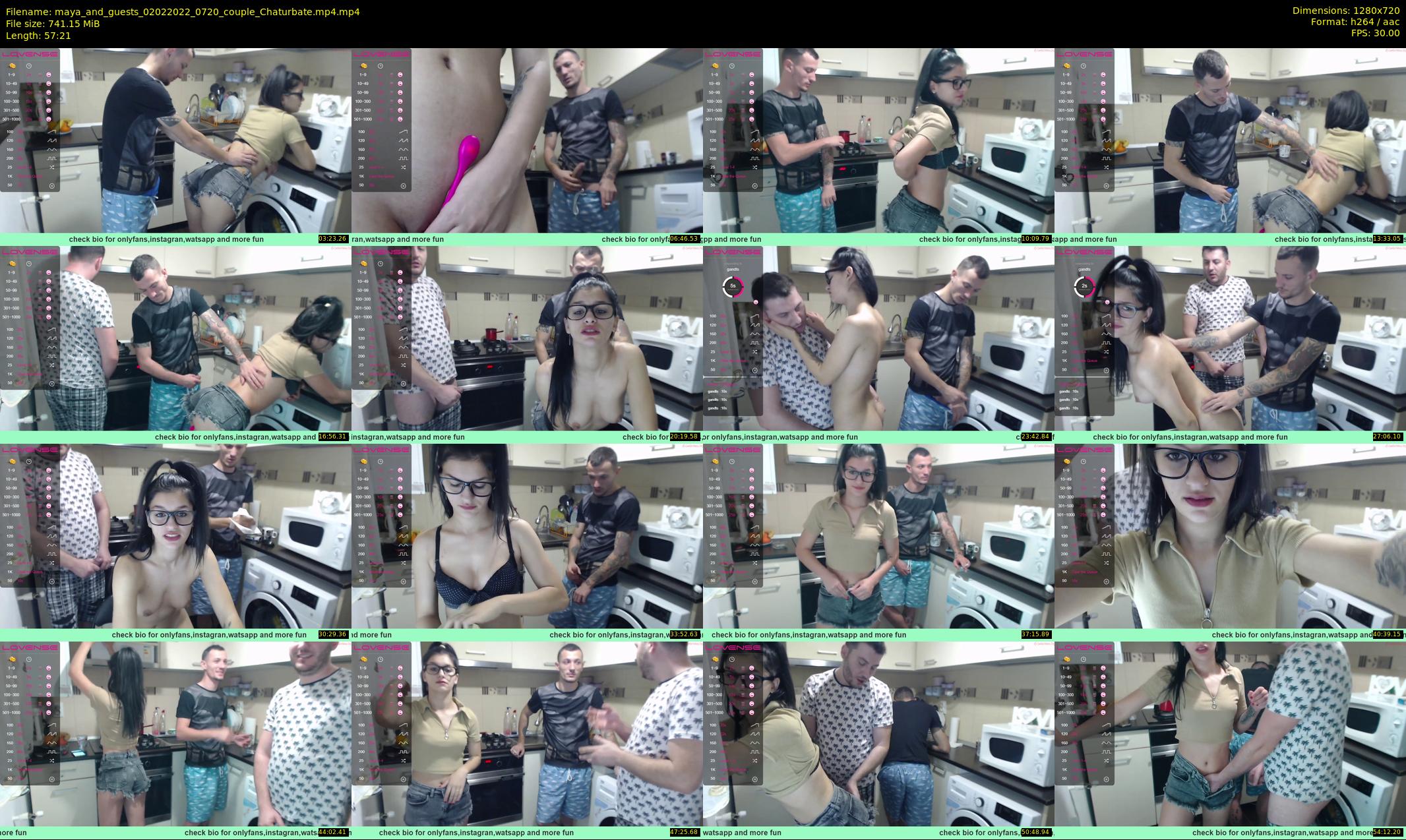 maya_and_guests — 58 minute Chaturbate couple cam show recording, 720p, Feb 2, 2022