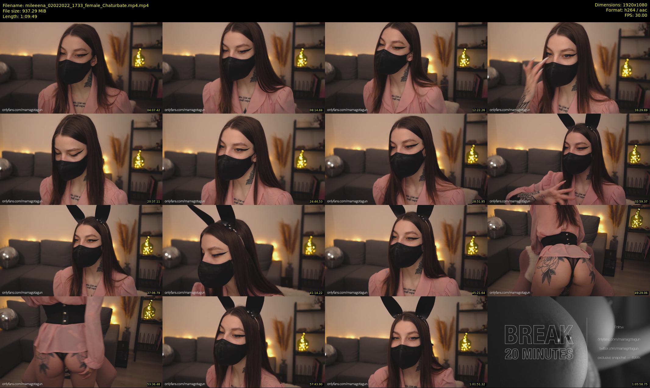 mileeena — 70 minute Chaturbate female cam show recording, 1080p, Feb 2, 2022