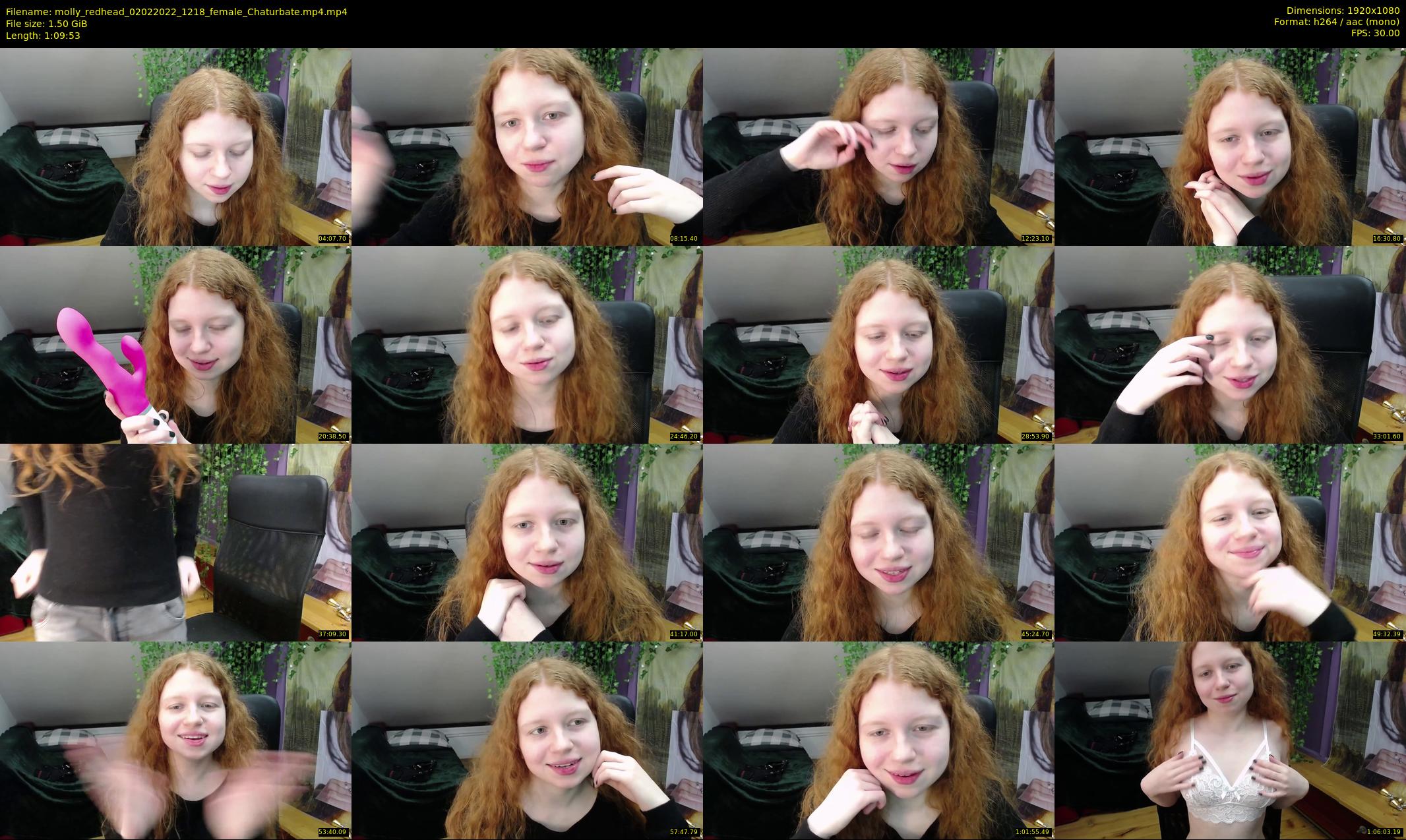 molly_redhead — 70 minute Chaturbate female cam show recording, 1080p, Feb 2, 2022