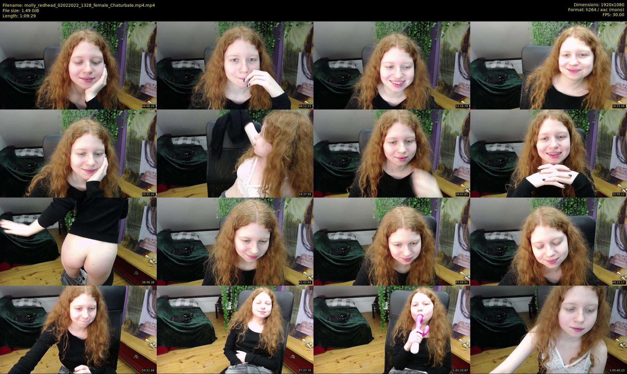 molly_redhead — 70 minute Chaturbate female cam show recording, 1080p, Feb 2, 2022