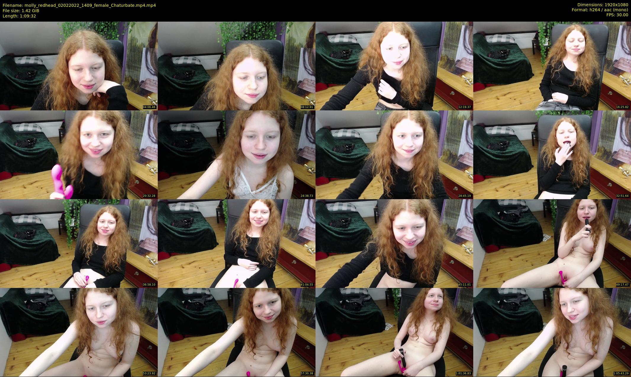 molly_redhead — 70 minute Chaturbate female cam show recording, 1080p, Feb 2, 2022