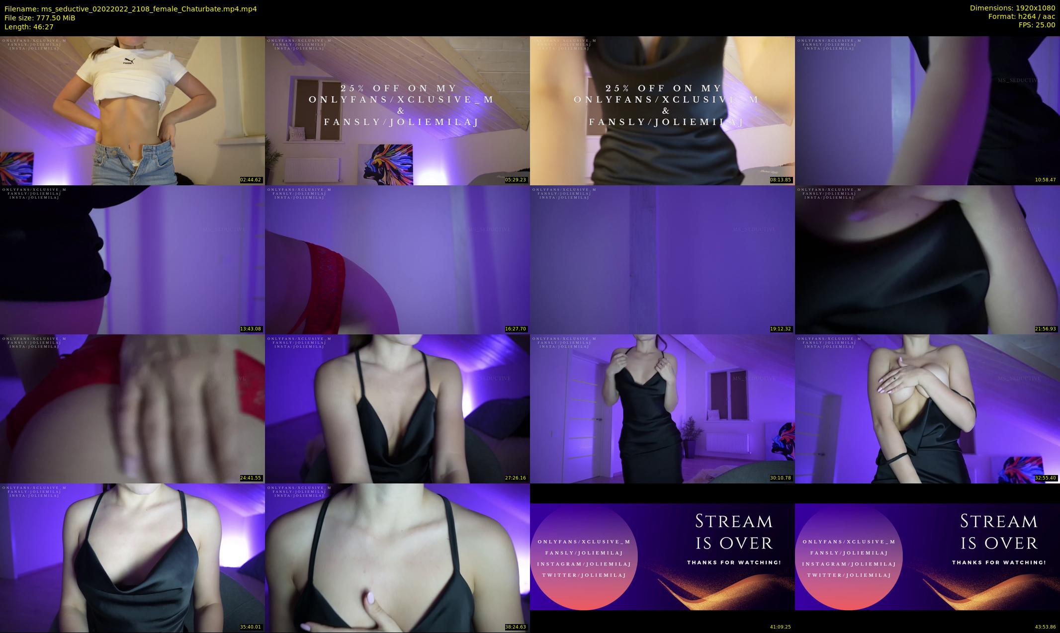 ms_seductive — 47 minute Chaturbate female cam show recording, 1080p, Feb 2, 2022
