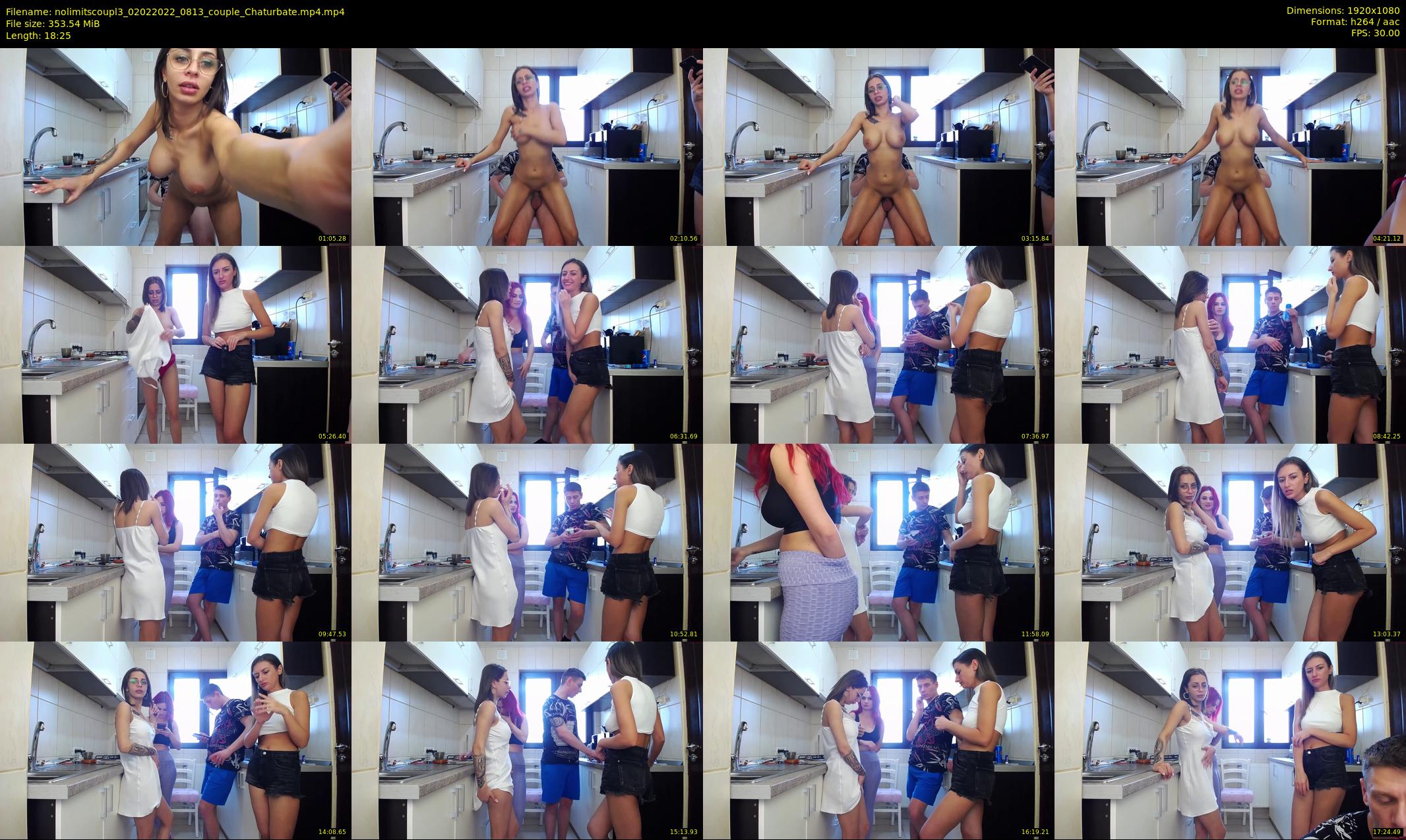 nolimitscoupl3 — 19 minute Chaturbate couple cam show recording, 1080p, Feb 2, 2022