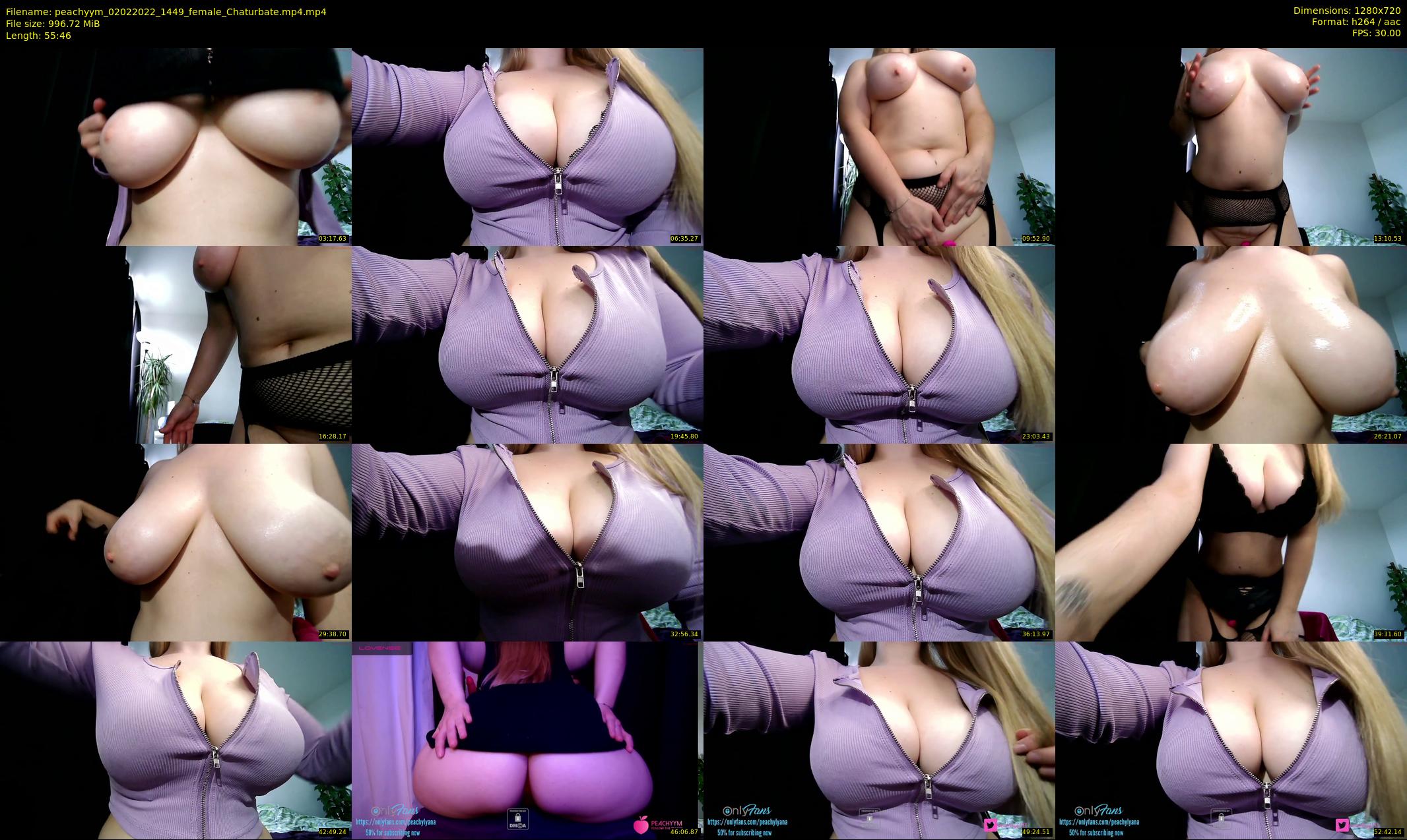 peachyym — 56 minute Chaturbate female cam show recording, 720p, Feb 2, 2022