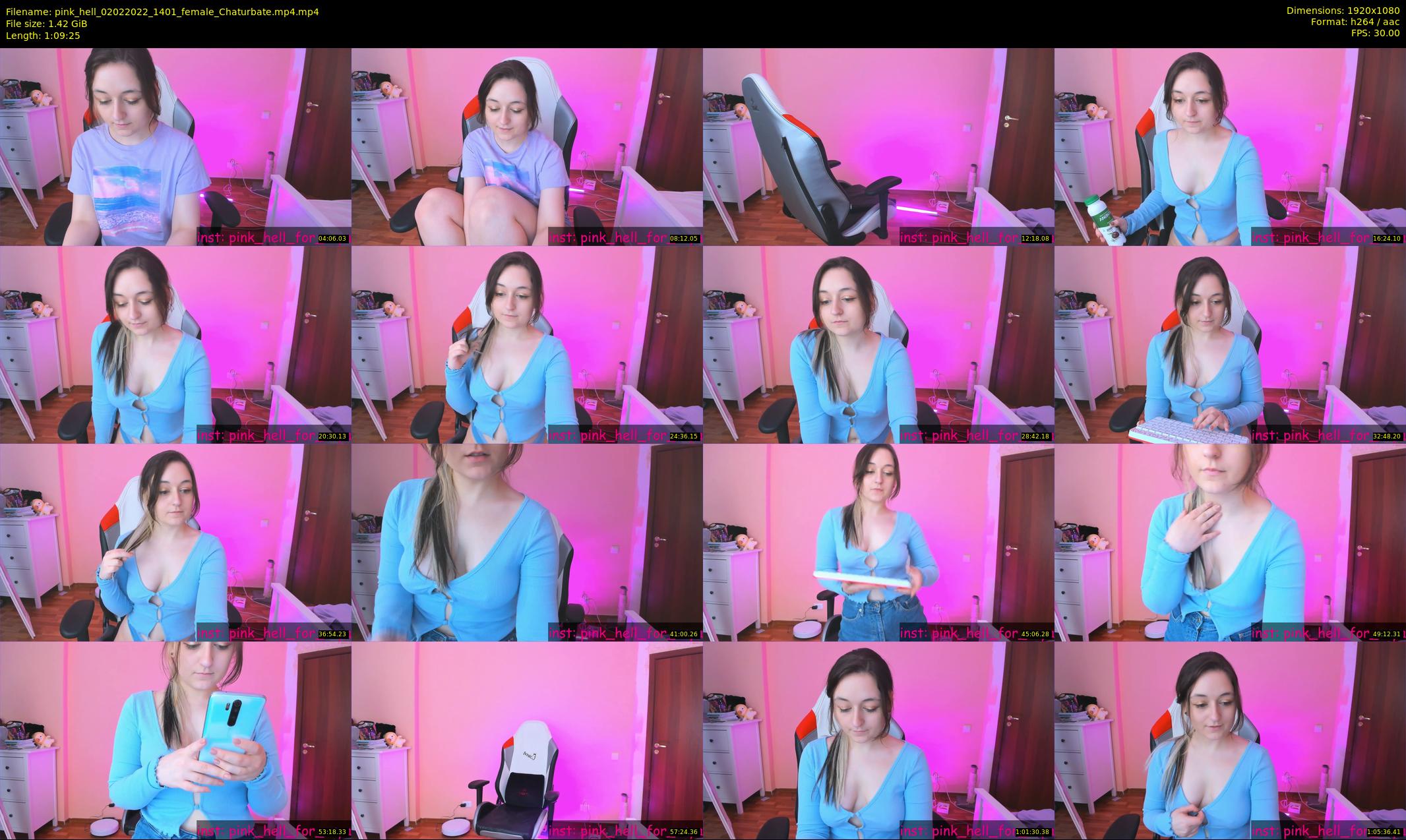 pink_hell — 70 minute Chaturbate female cam show recording, 1080p, Feb 2, 2022
