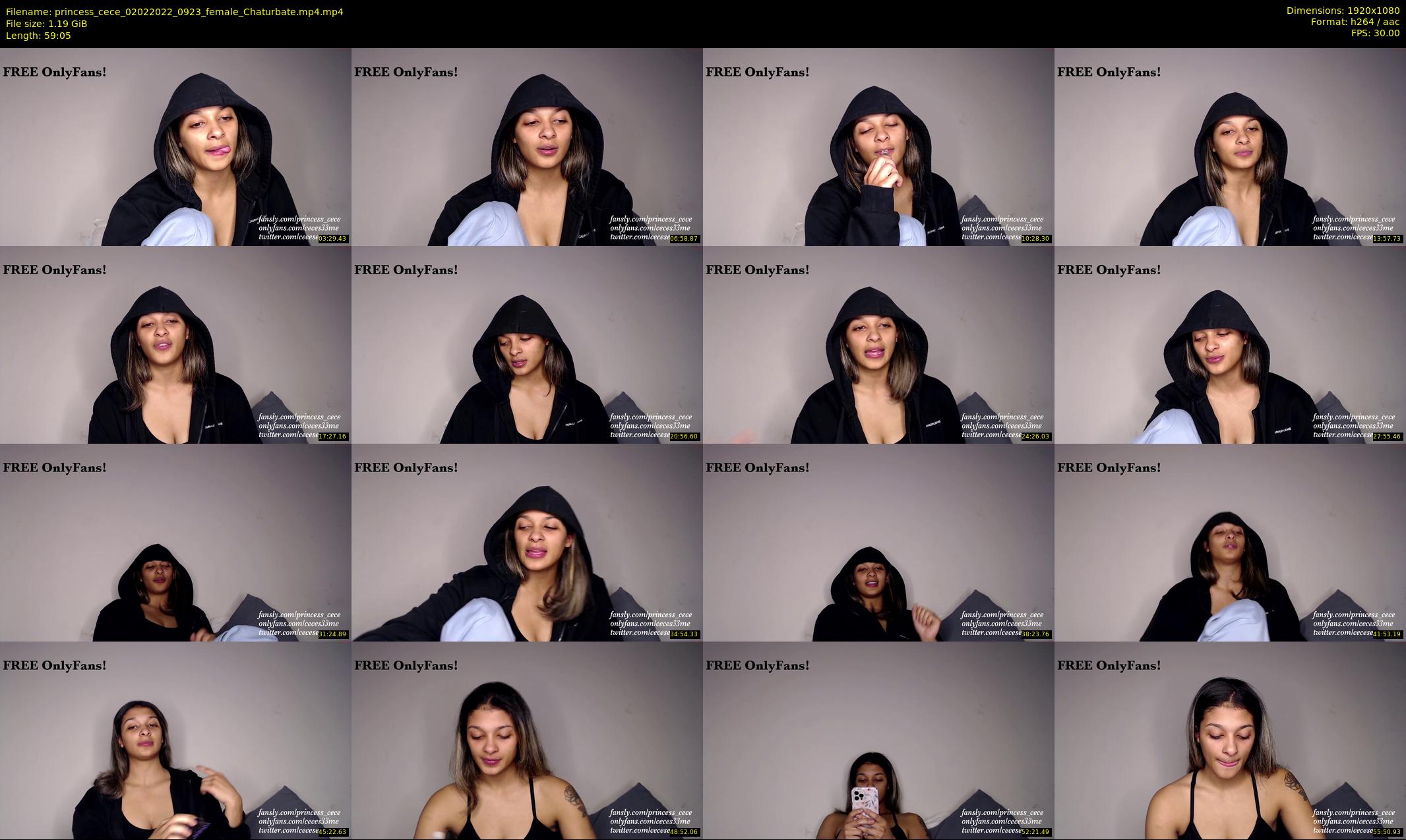 princess_cece — 60 minute Chaturbate female cam show recording, 1080p, Feb 2, 2022