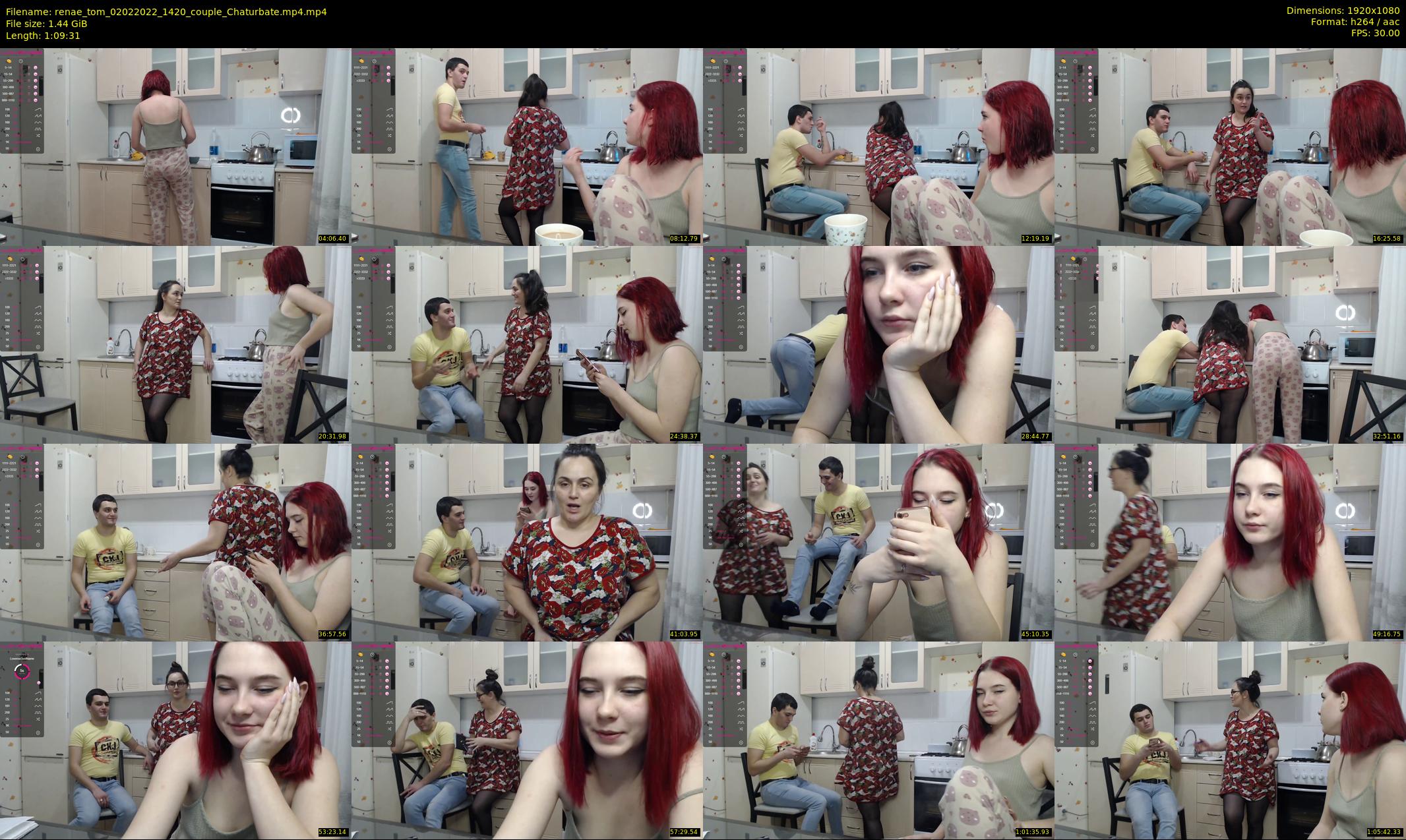 renae_tom — 70 minute Chaturbate couple cam show recording, 1080p, Feb 2, 2022