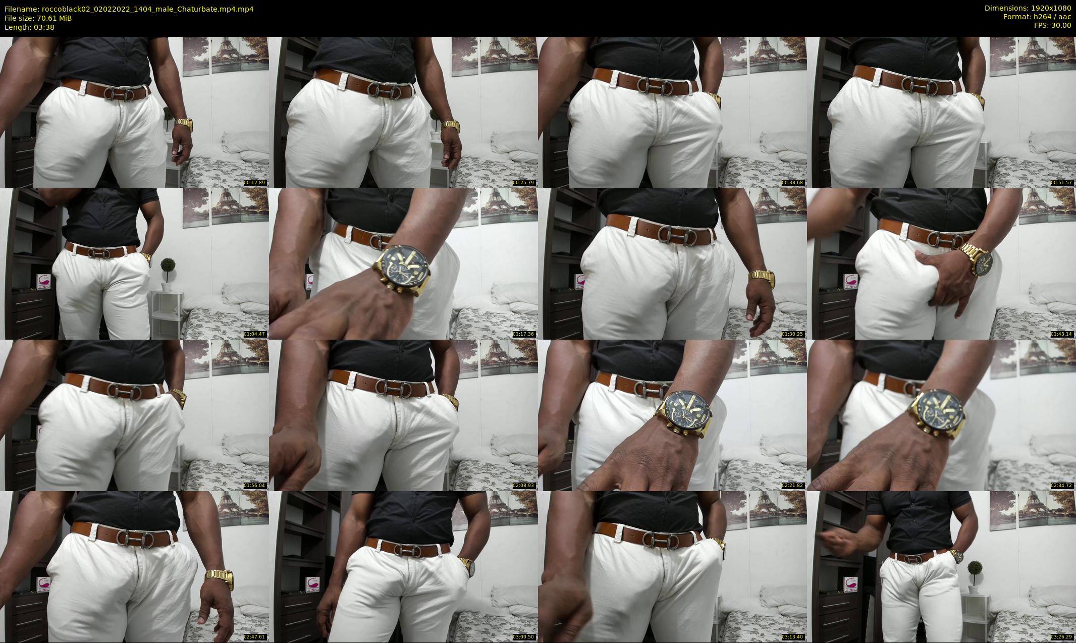 roccoblack02 — 4 minute Chaturbate male cam show recording, 1080p, Feb 2, 2022