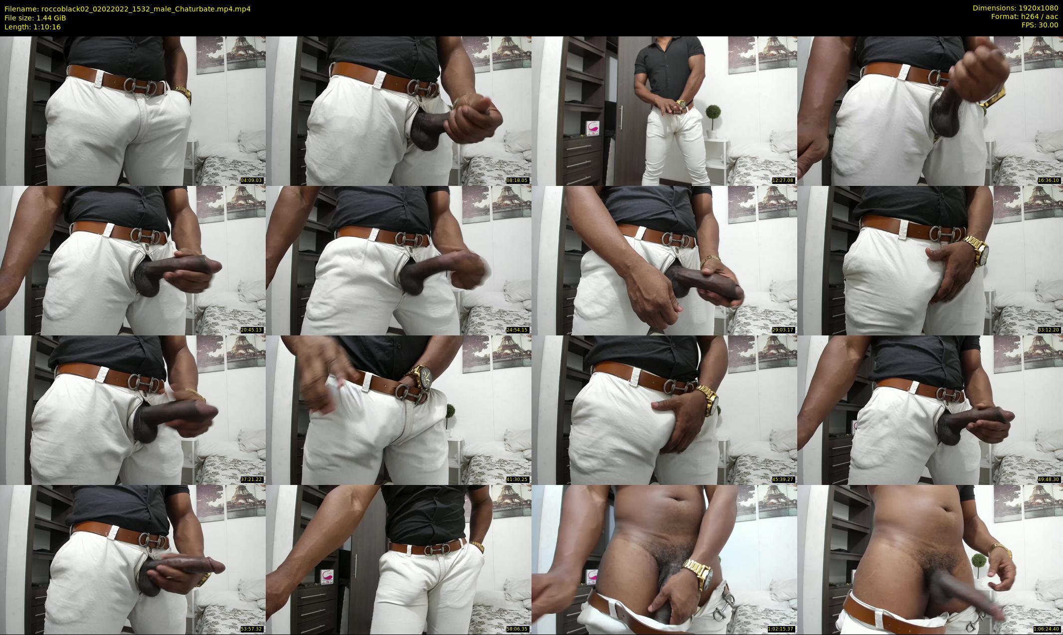 roccoblack02 — 71 minute Chaturbate male cam show recording, 1080p, Feb 2, 2022