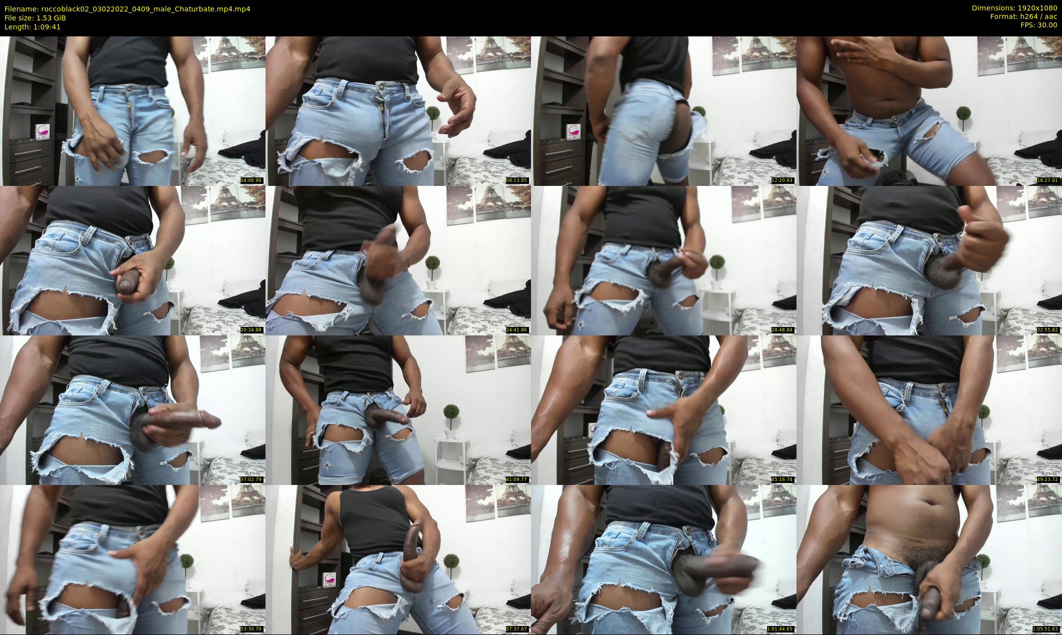 roccoblack02 — 70 minute Chaturbate male cam show recording, 1080p, Feb 3, 2022