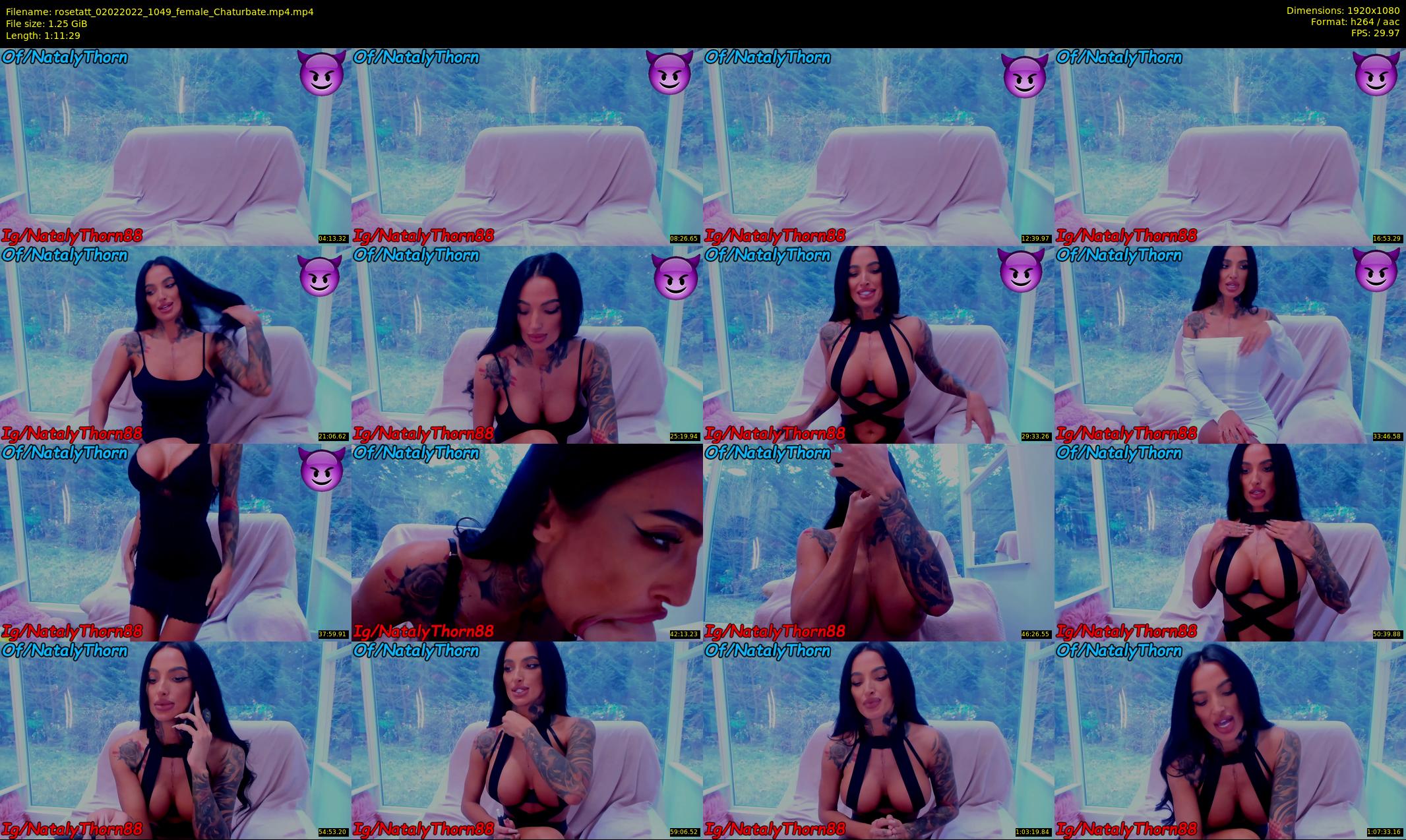 rosetatt — 72 minute Chaturbate female cam show recording, 1080p, Feb 2, 2022