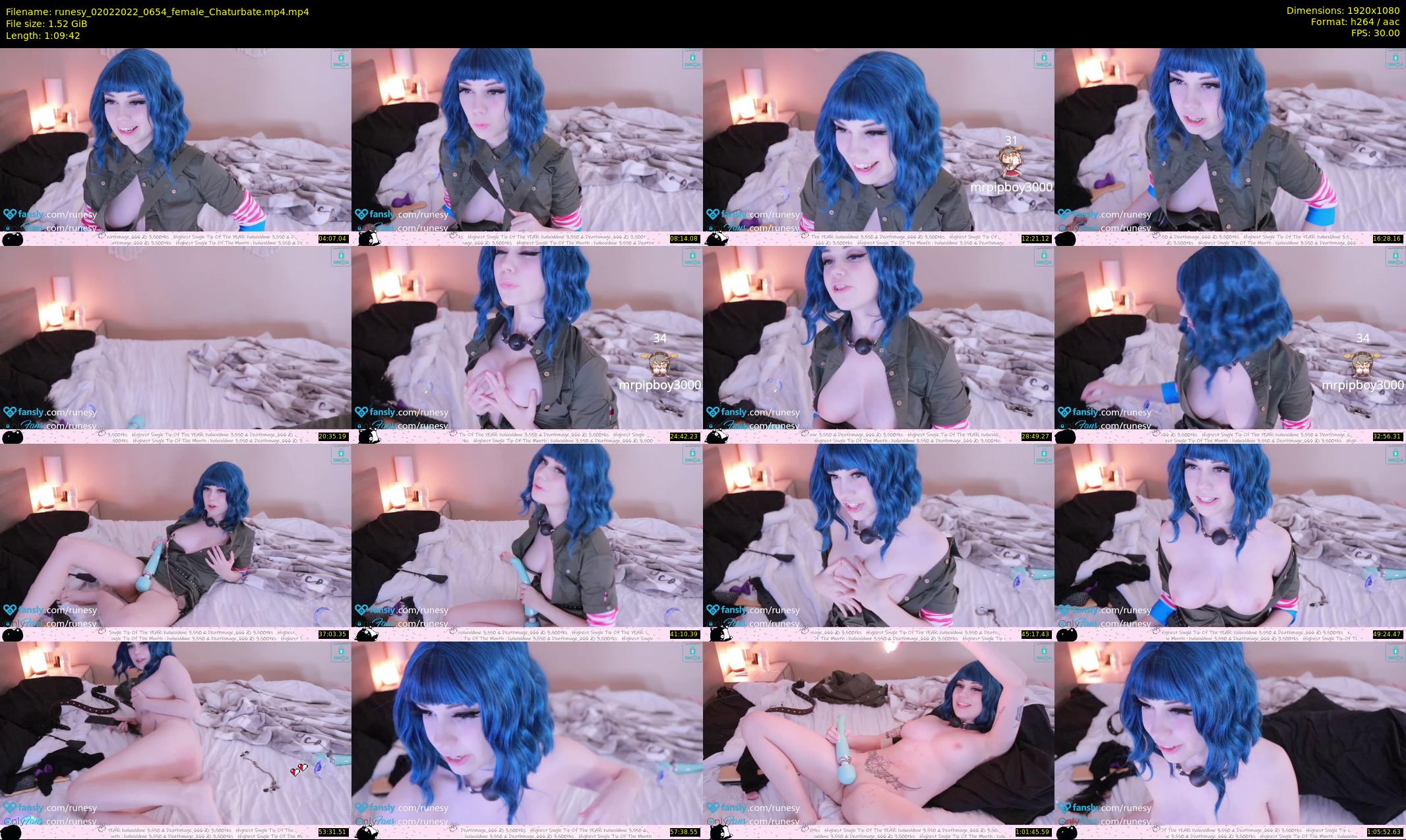 runesy — 70 minute Chaturbate female cam show recording, 1080p, Feb 2, 2022