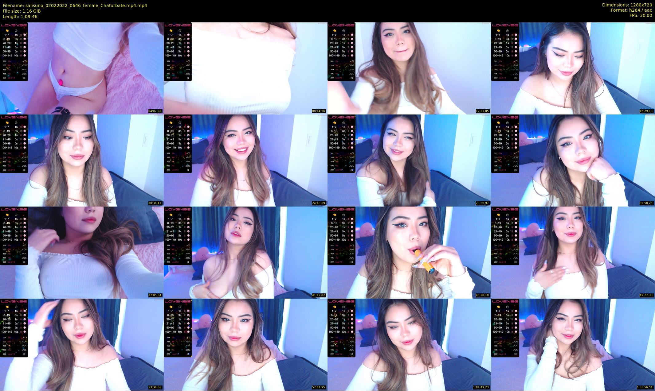 salisuno — 70 minute Chaturbate female cam show recording, 720p, Feb 2, 2022