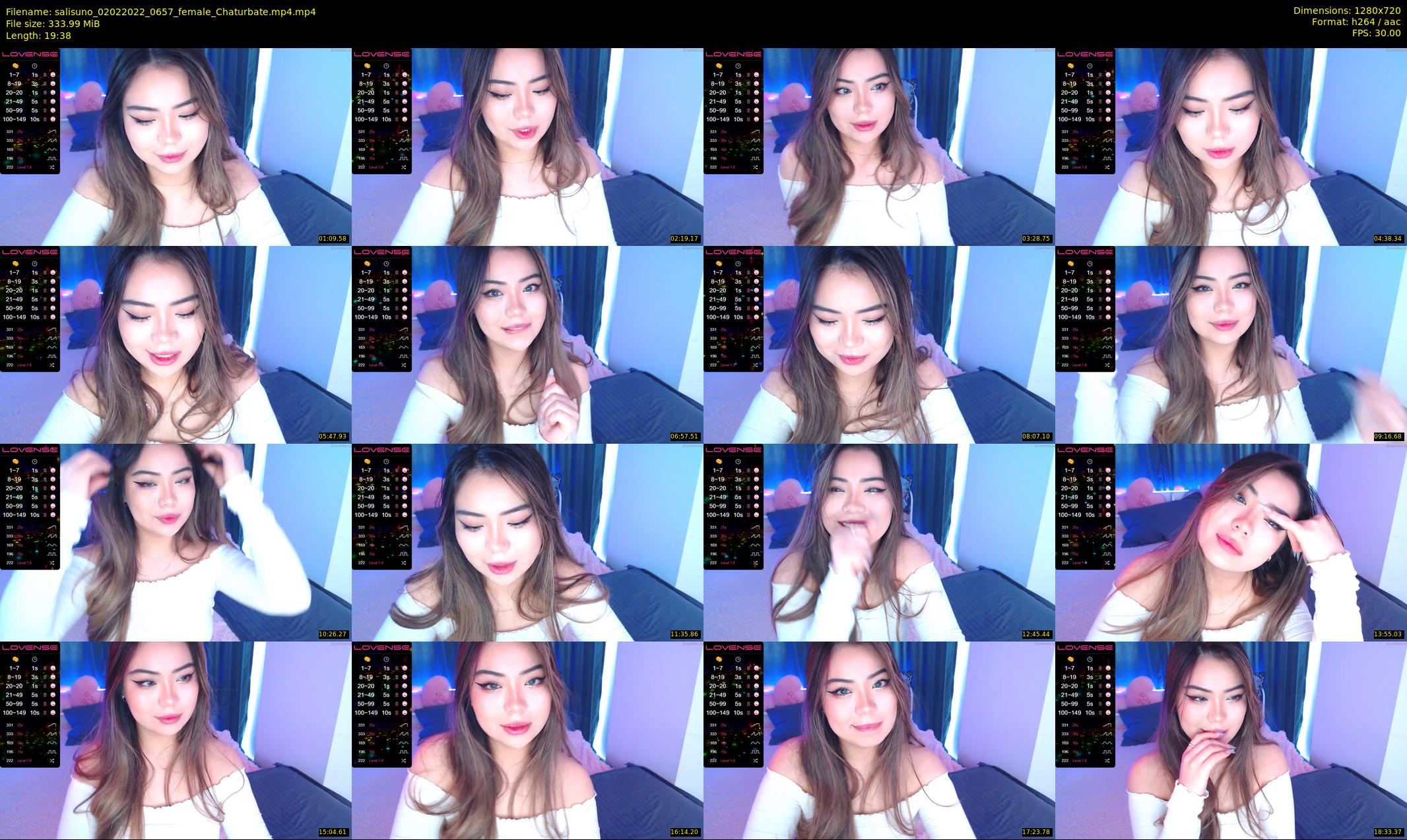 salisuno — 20 minute Chaturbate female cam show recording, 720p, Feb 2, 2022