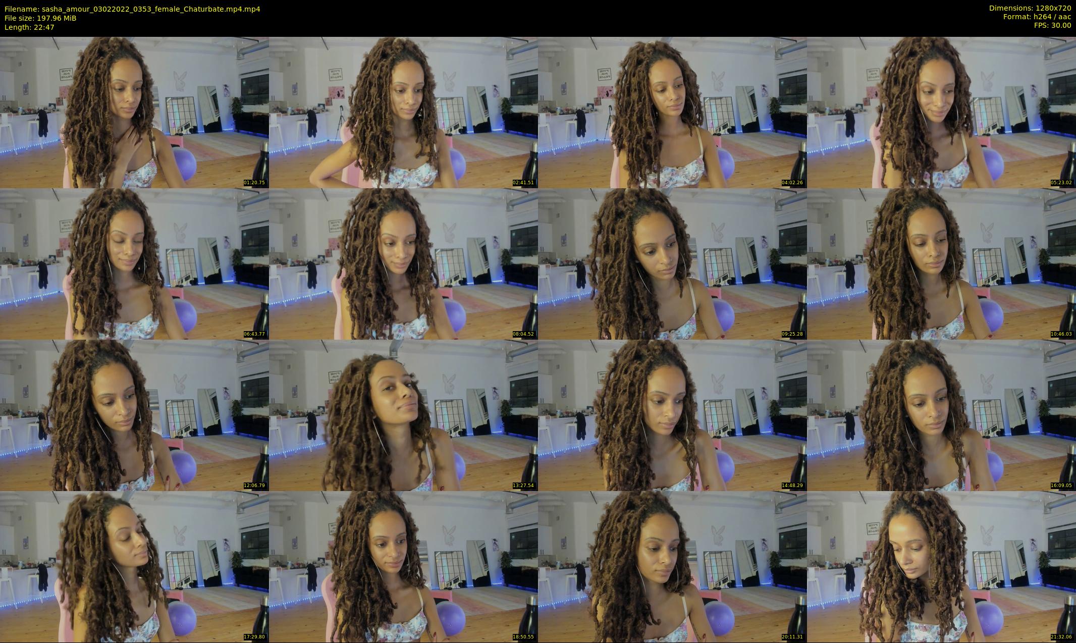 sasha_amour — 23 minute Chaturbate female cam show recording, 720p, Feb 3, 2022