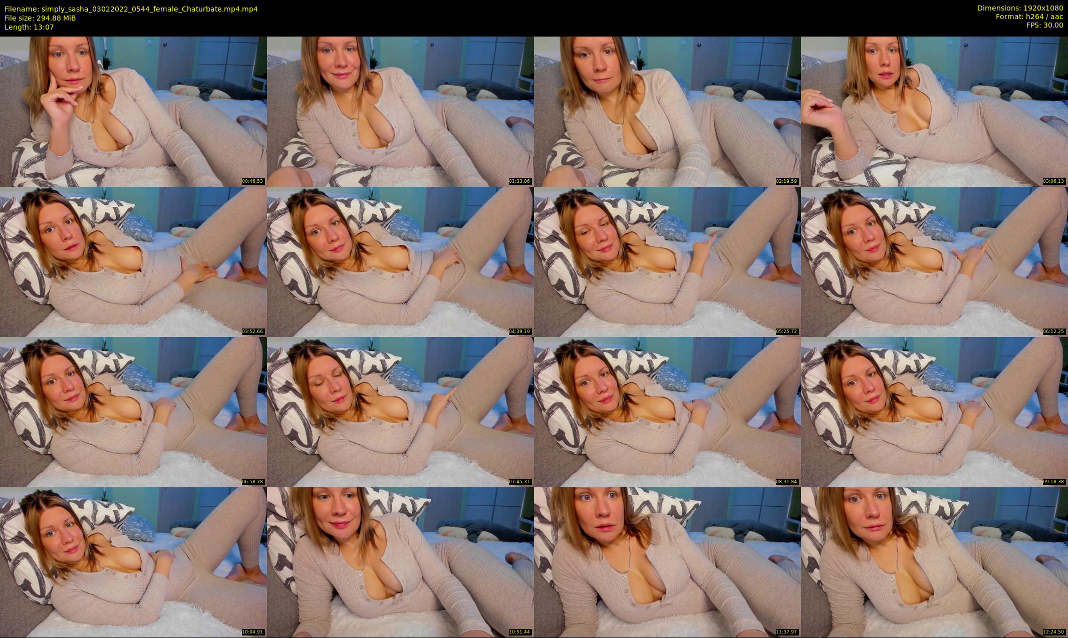 simply_sasha — 14 minute Chaturbate female cam show recording, 1080p, Feb 3, 2022