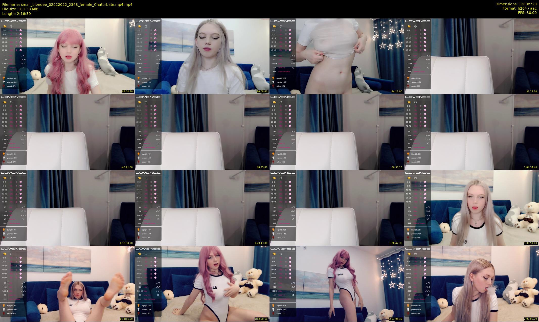 small_blondee — 137 minute Chaturbate female cam show recording, 720p, Feb 2, 2022