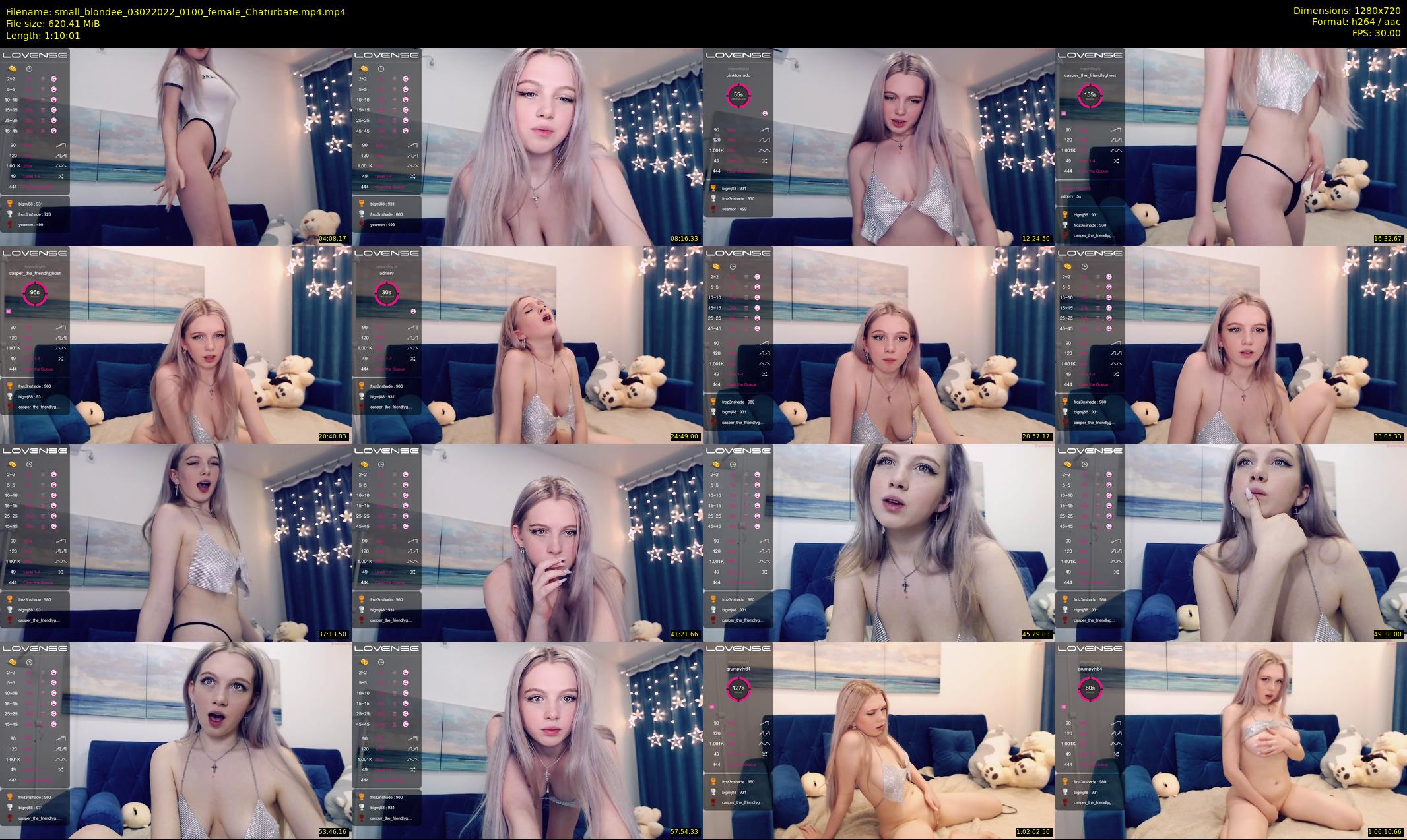 small_blondee — 71 minute Chaturbate female cam show recording, 720p, Feb 3, 2022