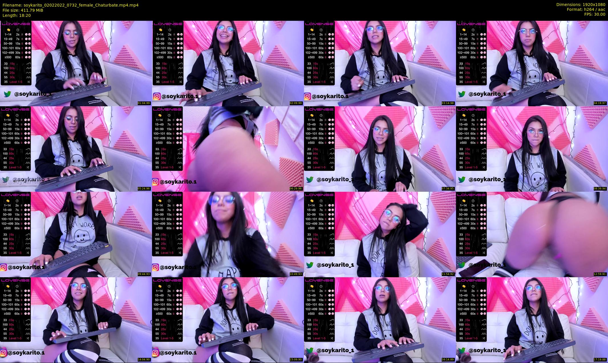 soykarito — 19 minute Chaturbate female cam show recording, 1080p, Feb 2, 2022