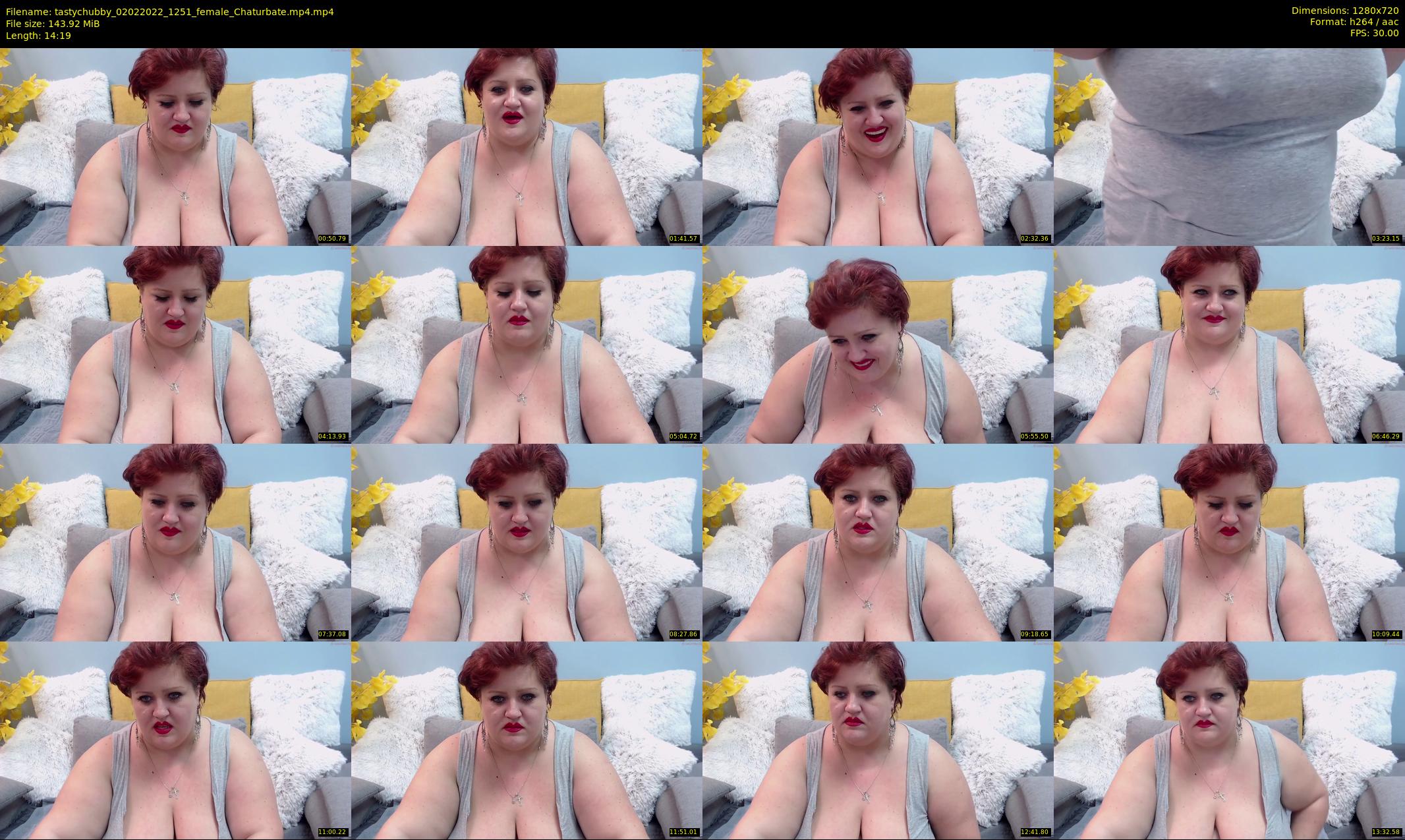 tastychubby — 15 minute Chaturbate female cam show recording, 720p, Feb 2, 2022