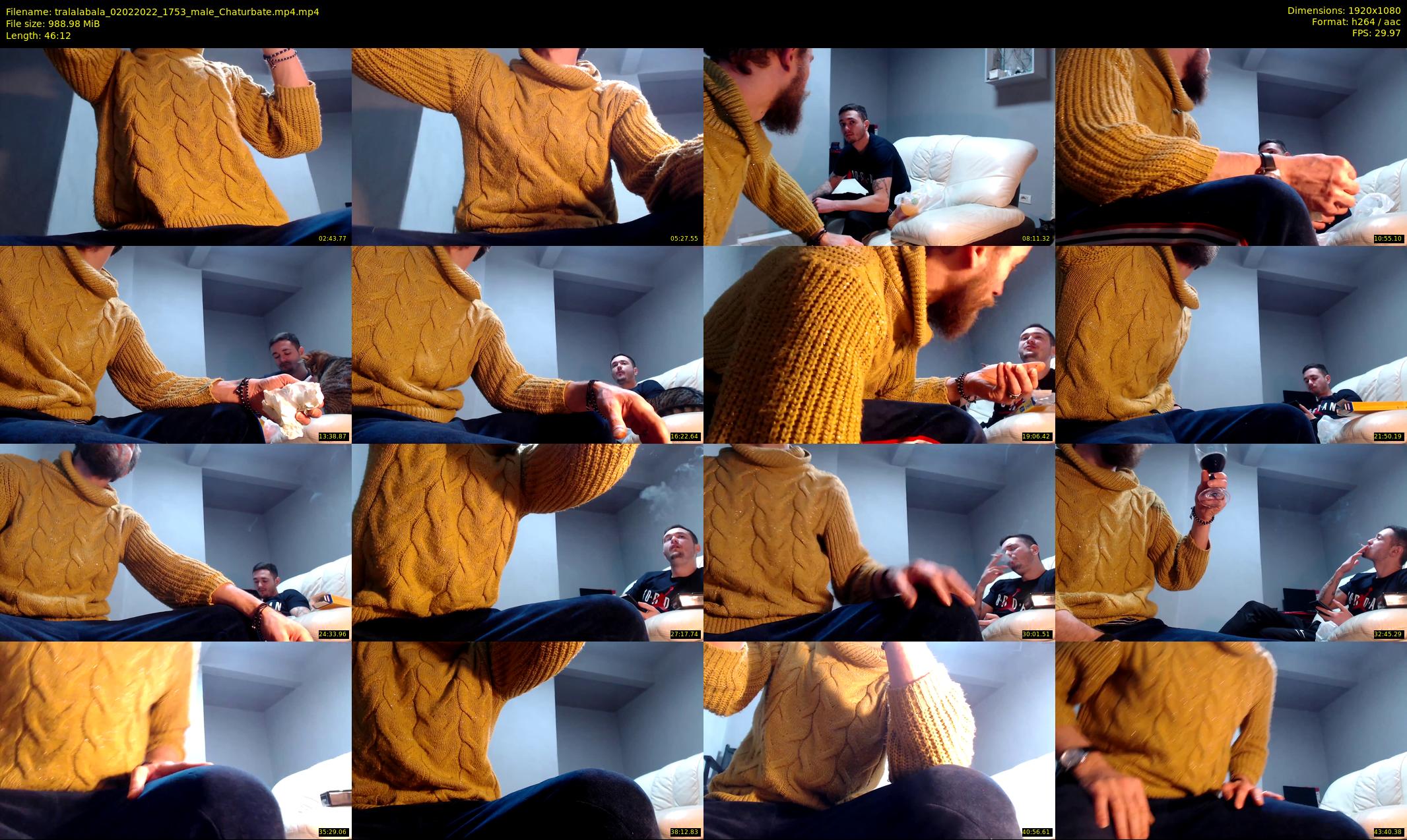 tralalabala — 47 minute Chaturbate male cam show recording, 1080p, Feb 2, 2022
