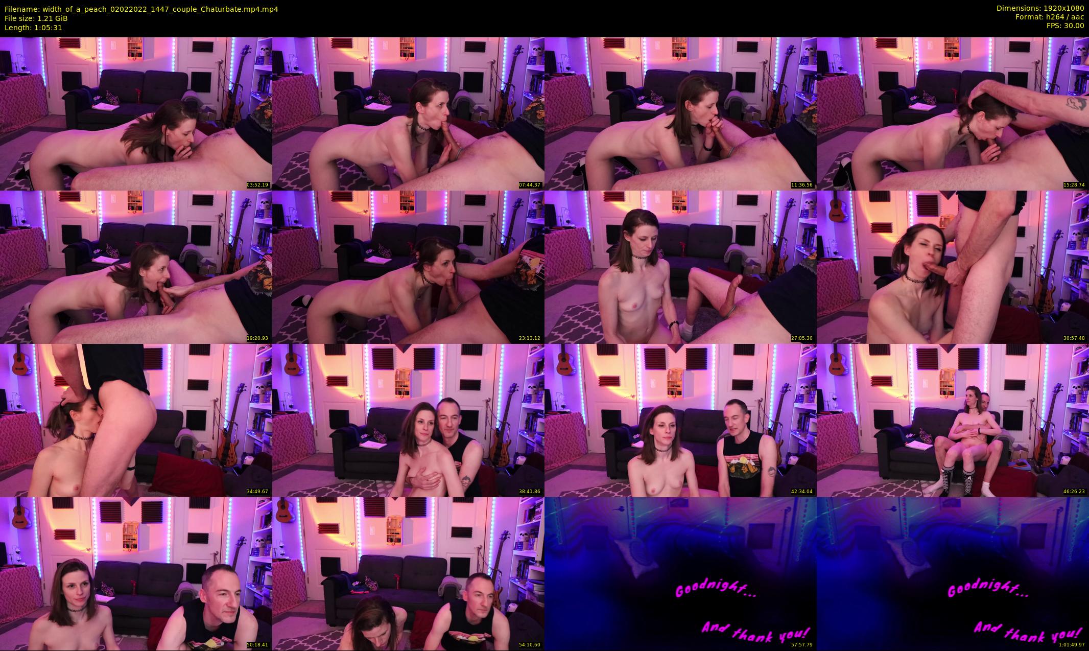 width_of_a_peach — 66 minute Chaturbate couple cam show recording, 1080p, Feb 2, 2022