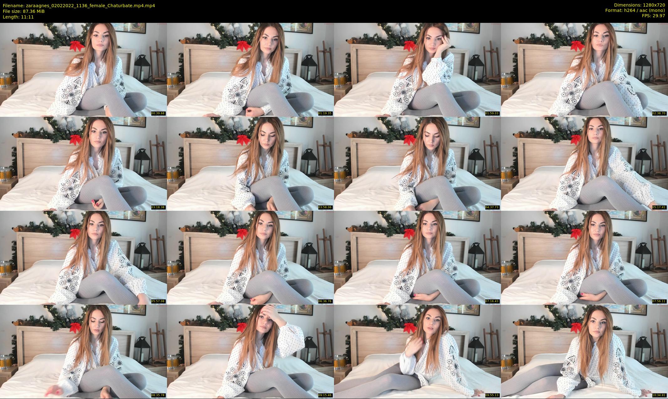 zaraagnes — 12 minute Chaturbate female cam show recording, 720p, Feb 2, 2022