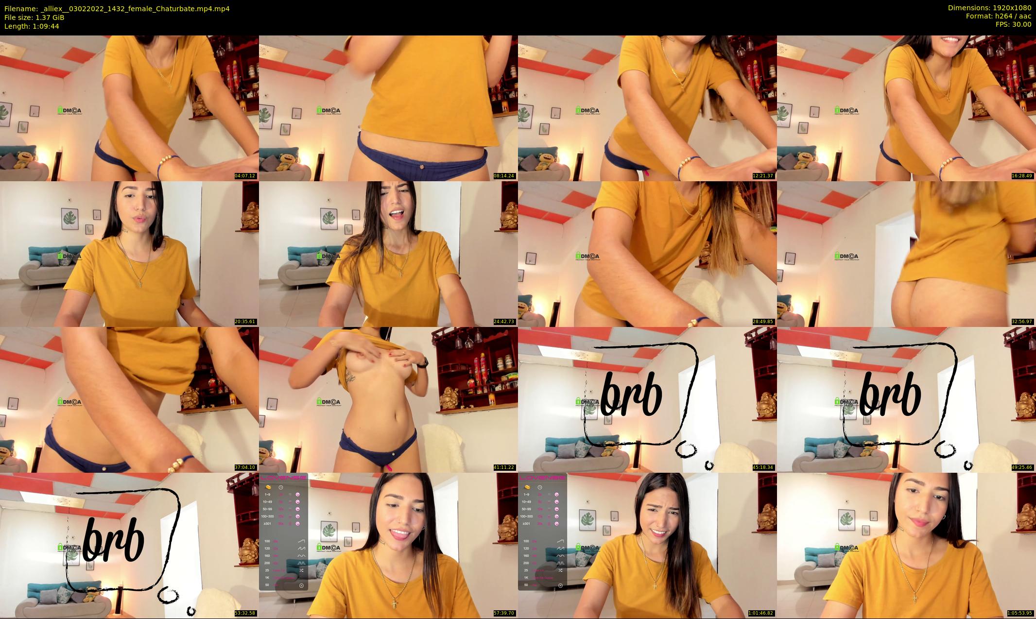 _alliex_ — 70 minute Chaturbate female cam show recording, 1080p, Feb 3, 2022